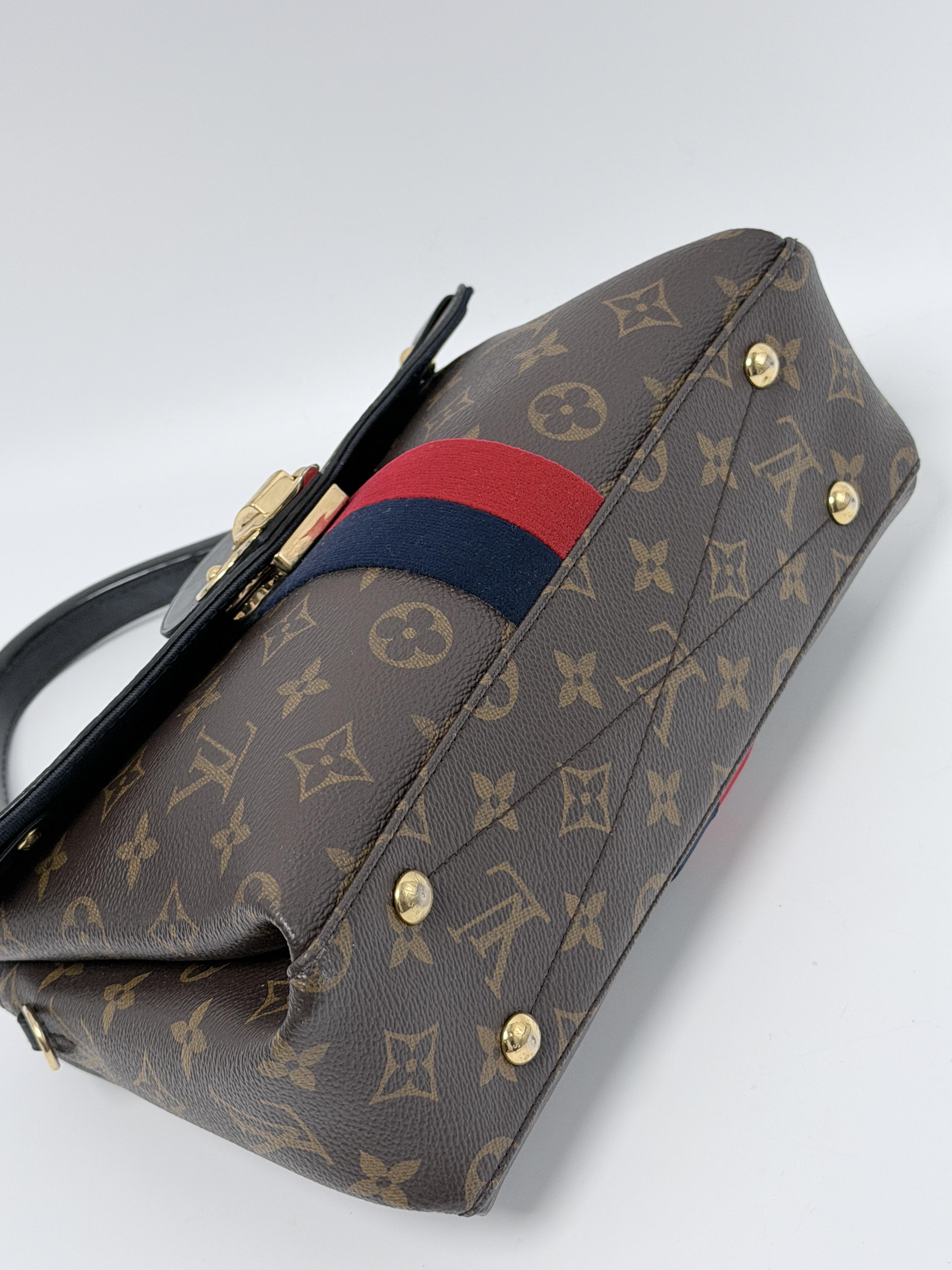 Pre-owned Louis Vuitton Canvas Shoulder Bags Georges BB Satchel Marine Handle Handbag Crossbody Bag JA1059XLV