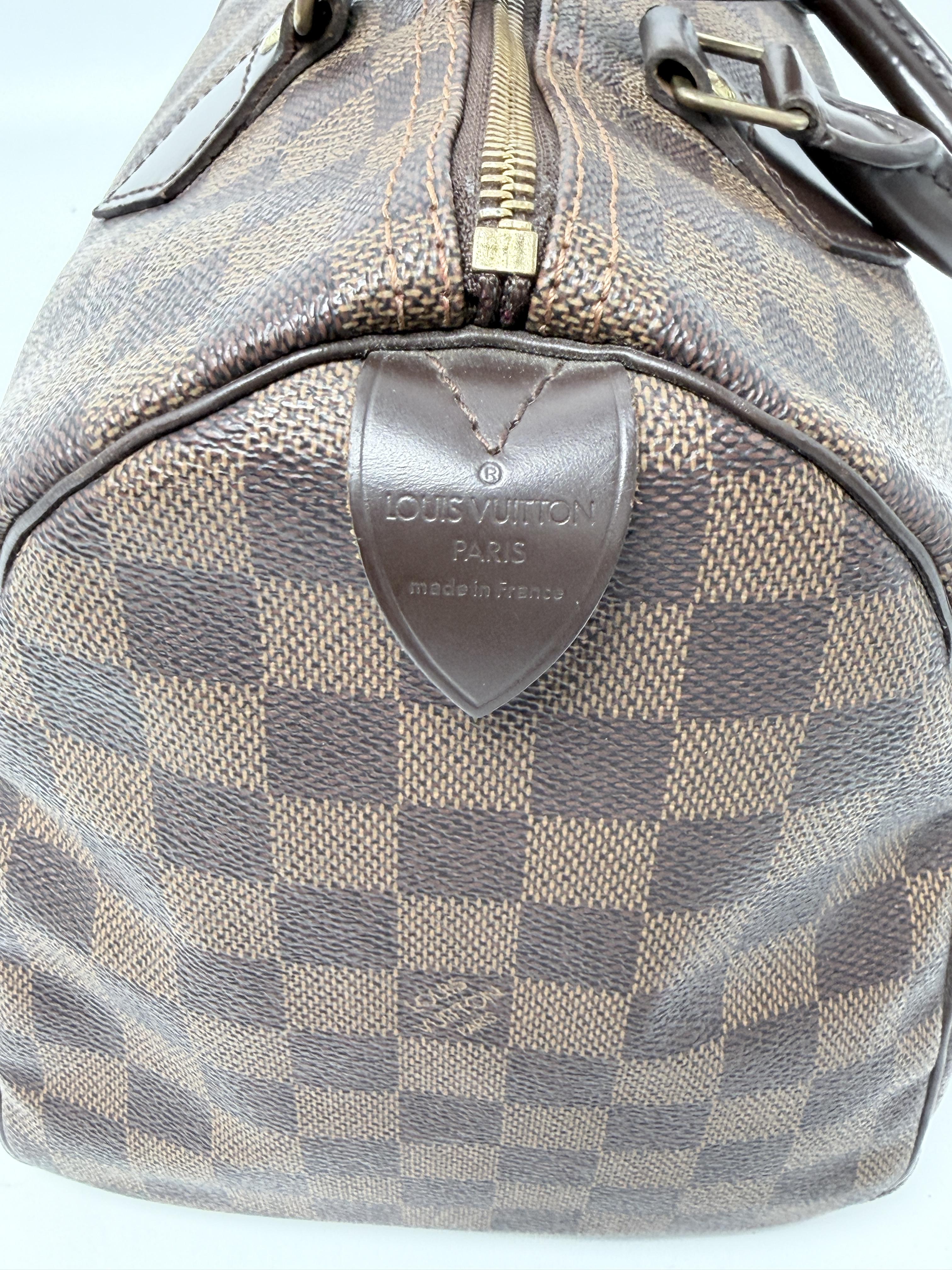 Damier Ebene Speedy 30 Top Handle Bag JA1283LV