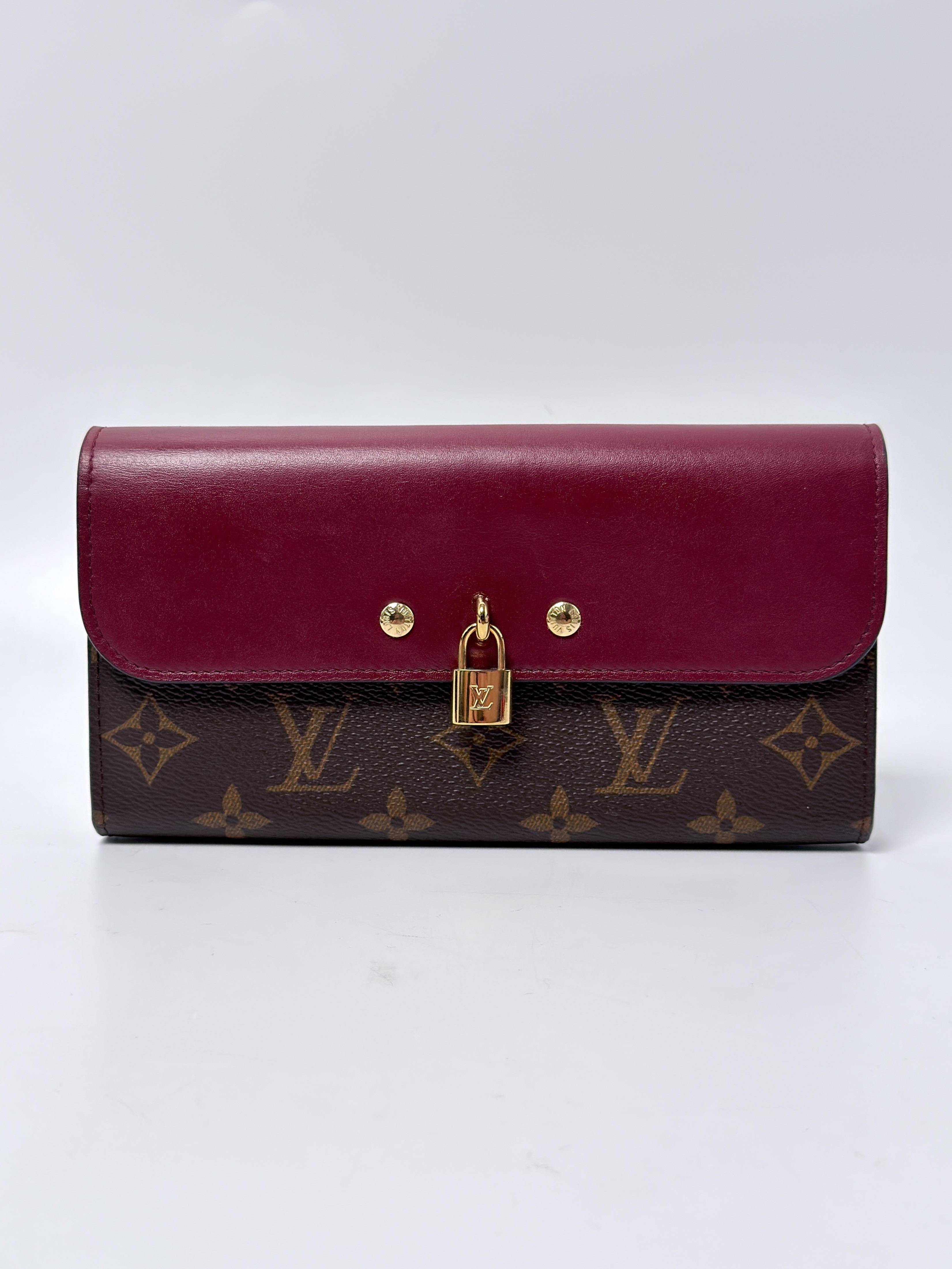 Portefeuille Venus Long Monogram Canvas Burgundy JD1541LV