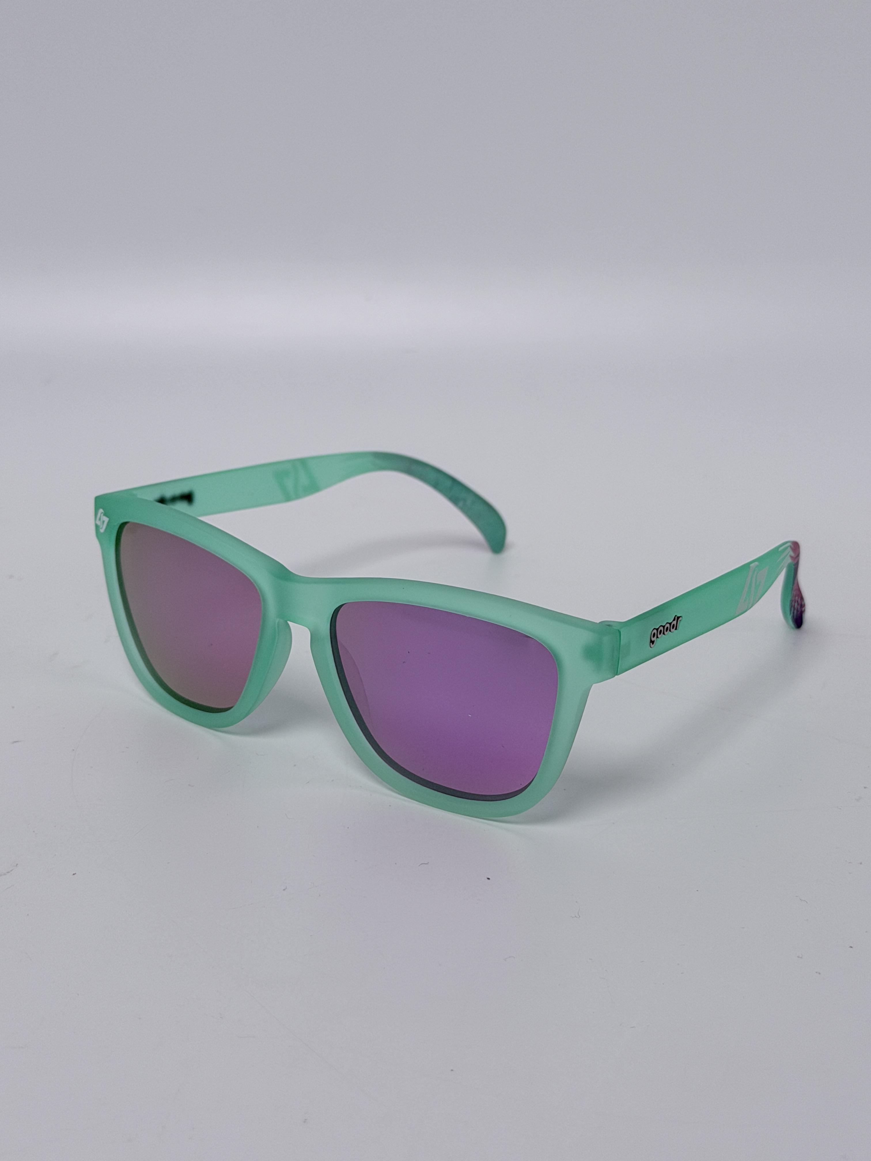goodr The OG Polarized Sunglasses  Electric Dinotopia Carnival GR9555