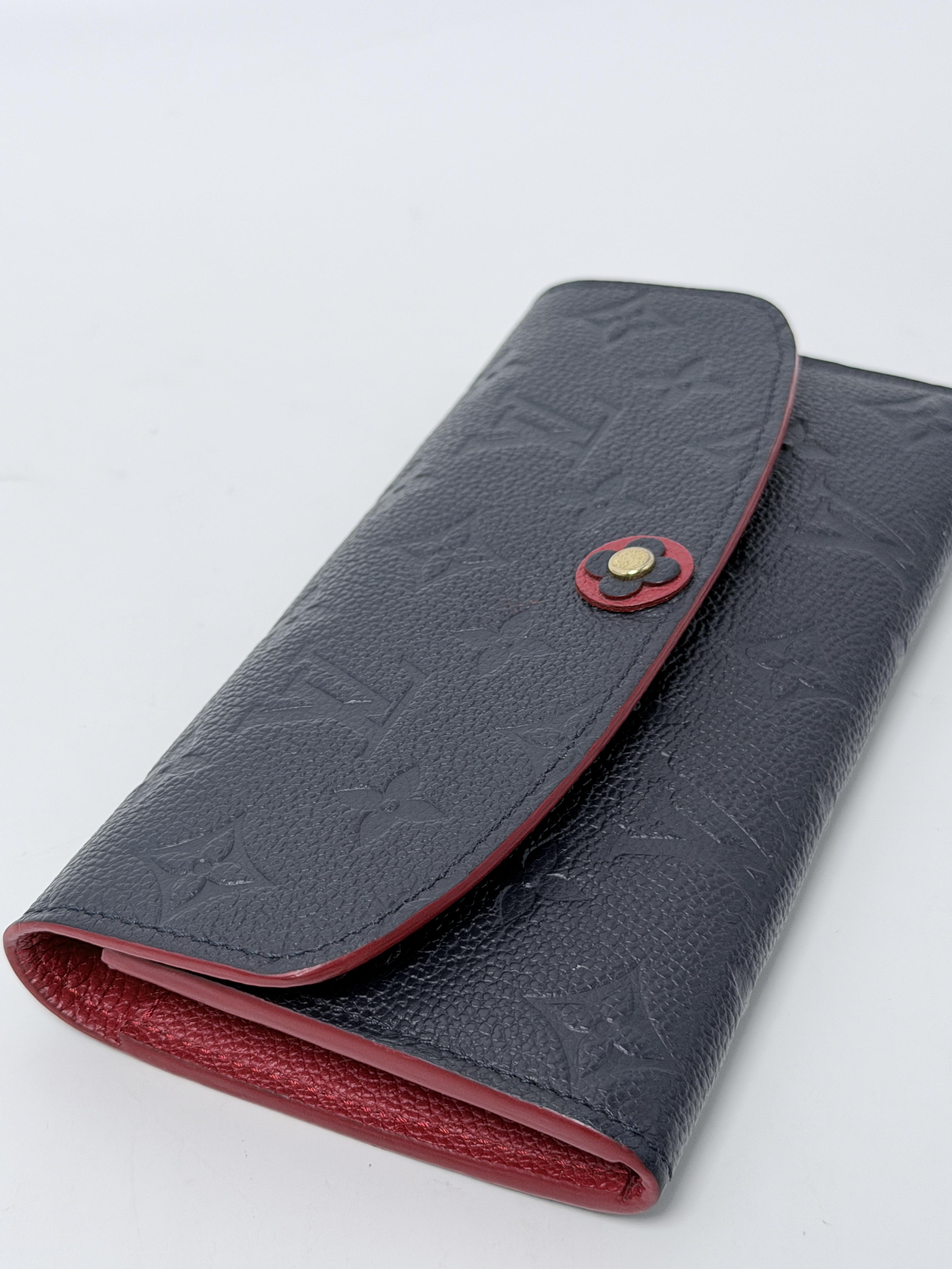Emilie Monogram Empreinte Marine Rouge Navy Blue JD1605LV