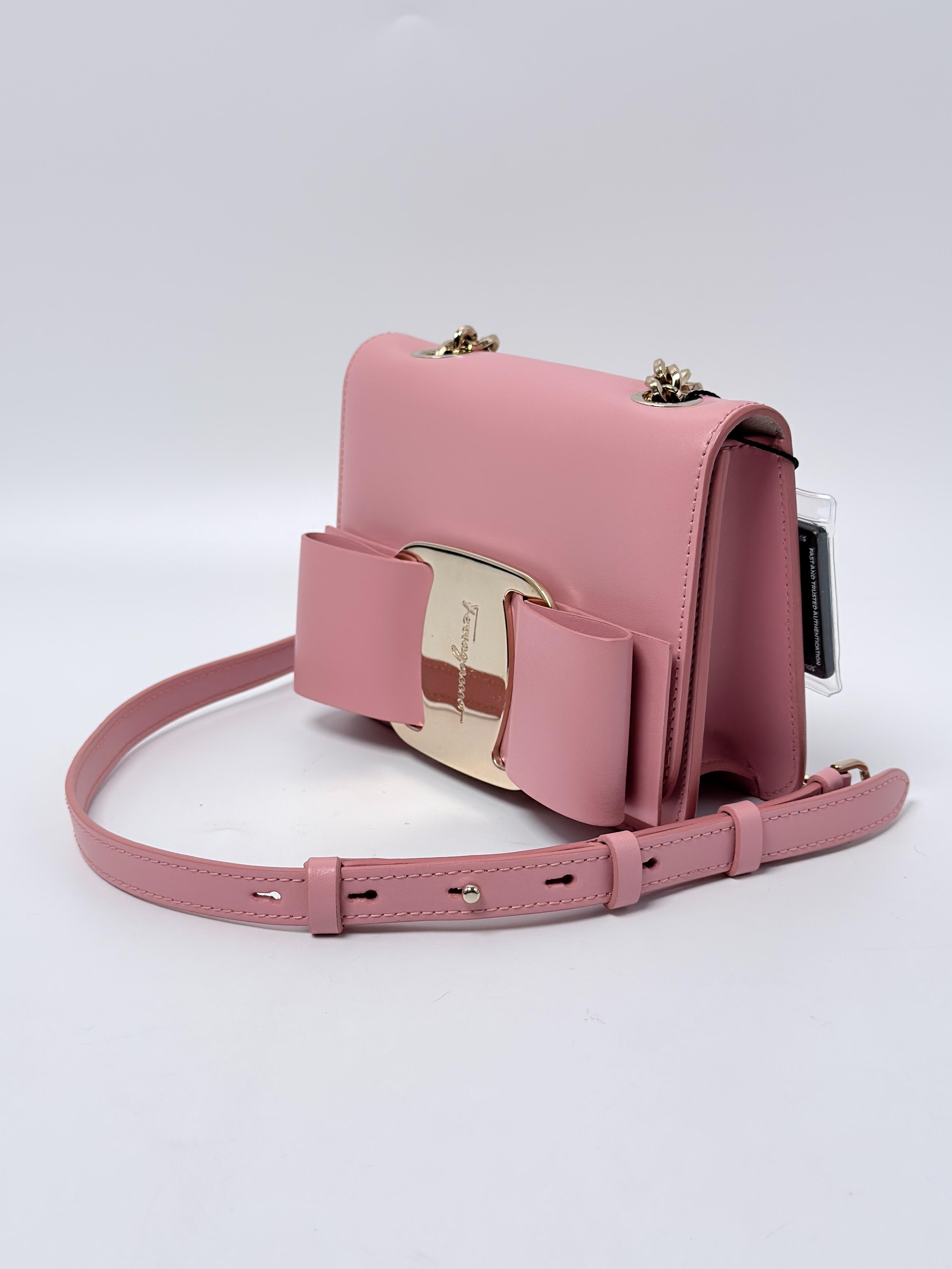 Vara Bow Mini Shoulder Bag Pink Crossbody Flap JD1611FG