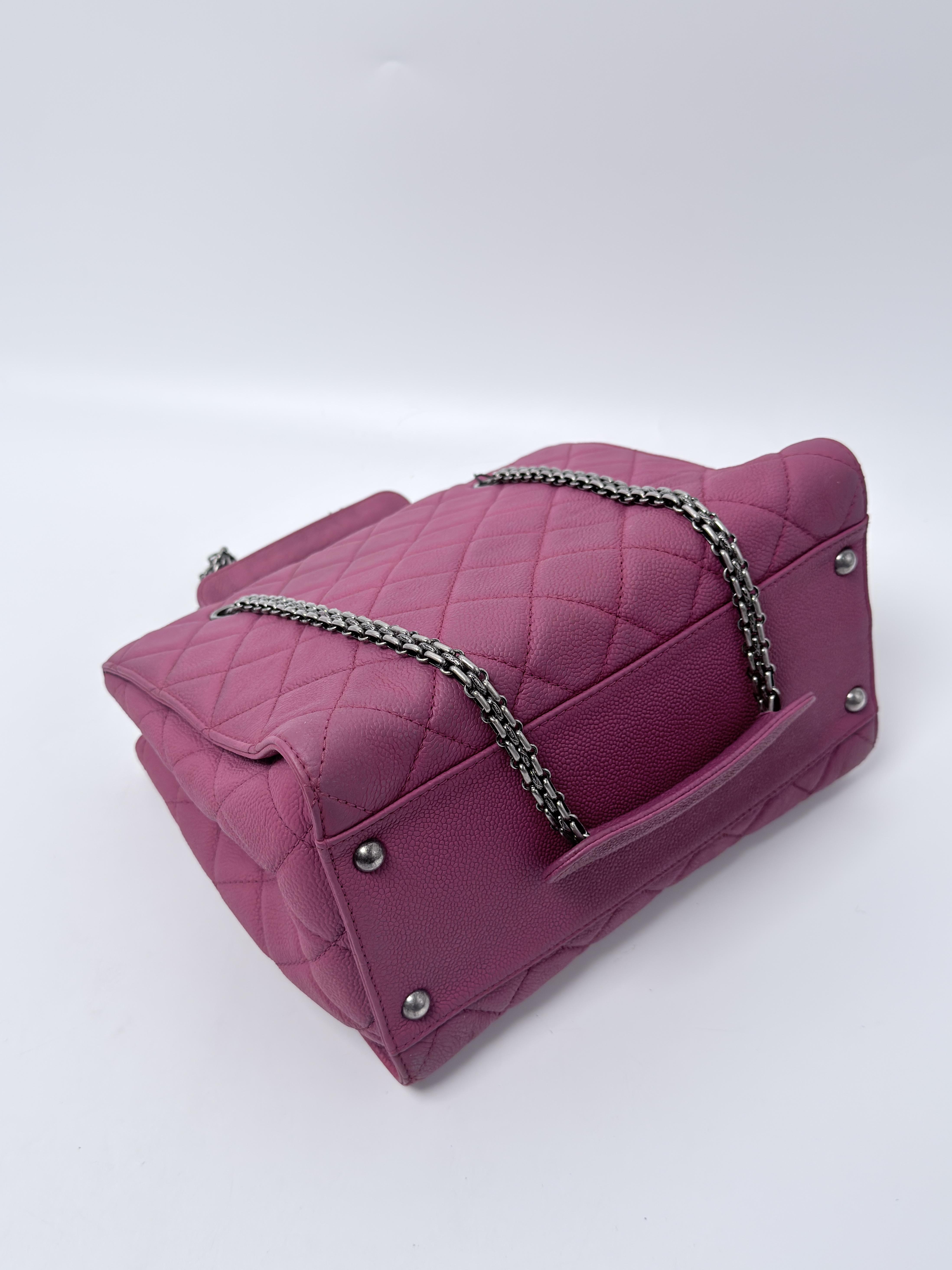 Reissue GST Quilted Tote Bag Shoulder Handbag Purple JE779CC