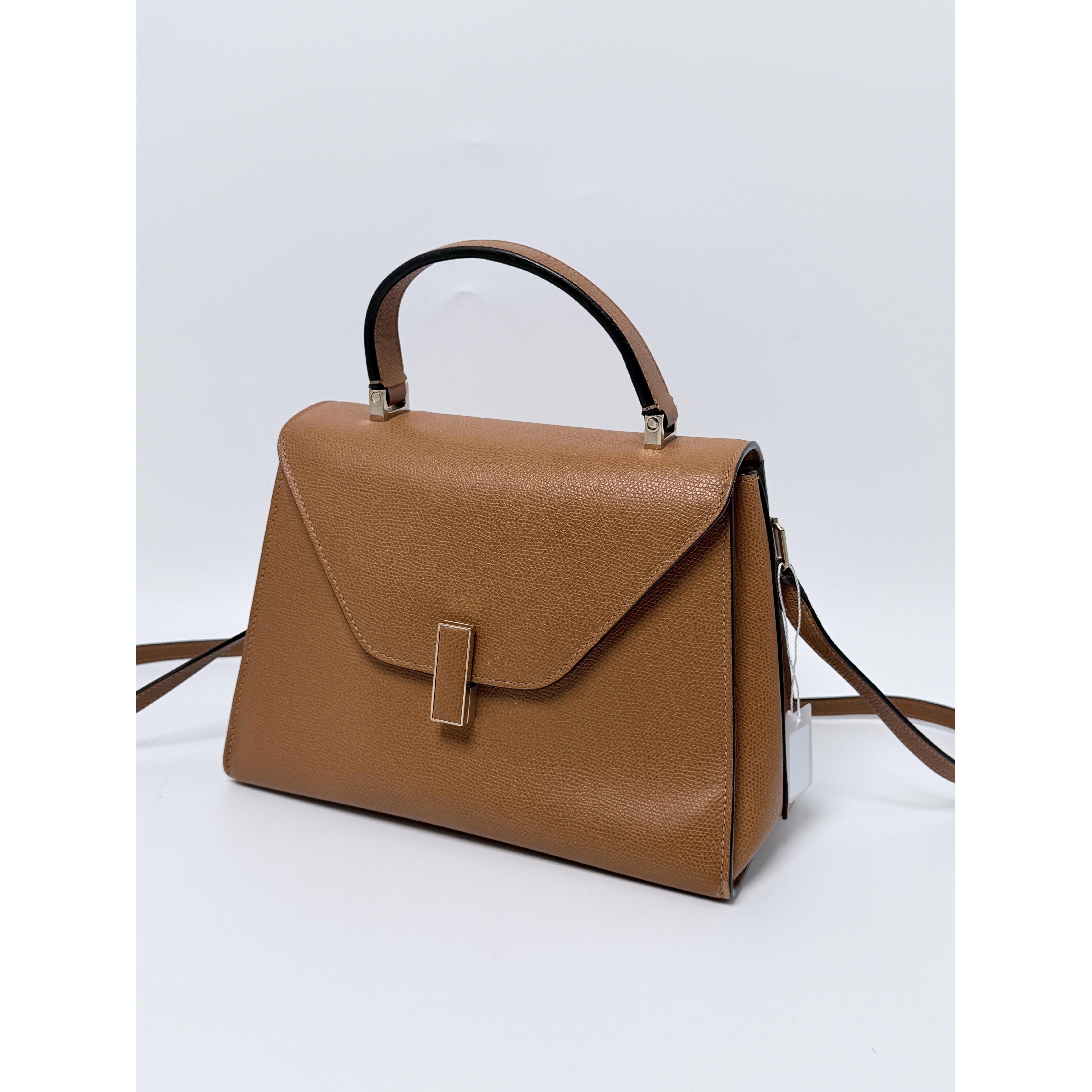 Pre-owned unbranded、 Leather Crossbody Bags Valextra Iside Medium Top Handle Bag Strap Crossbody Shoulder Handbag VAL1JX