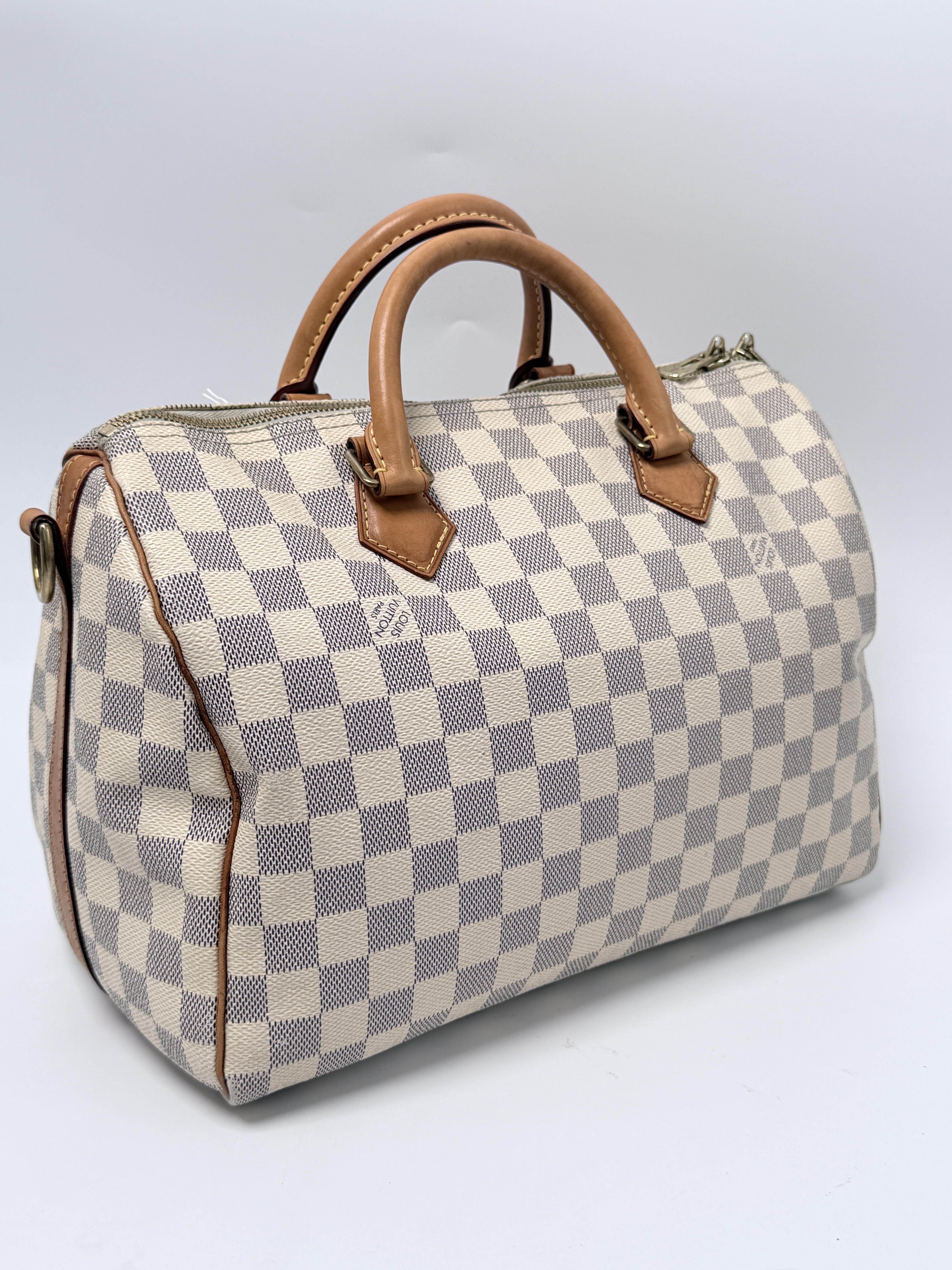 Speedy Bandoulière 30 Damier Azur Handle Bag Handbag JE770LV