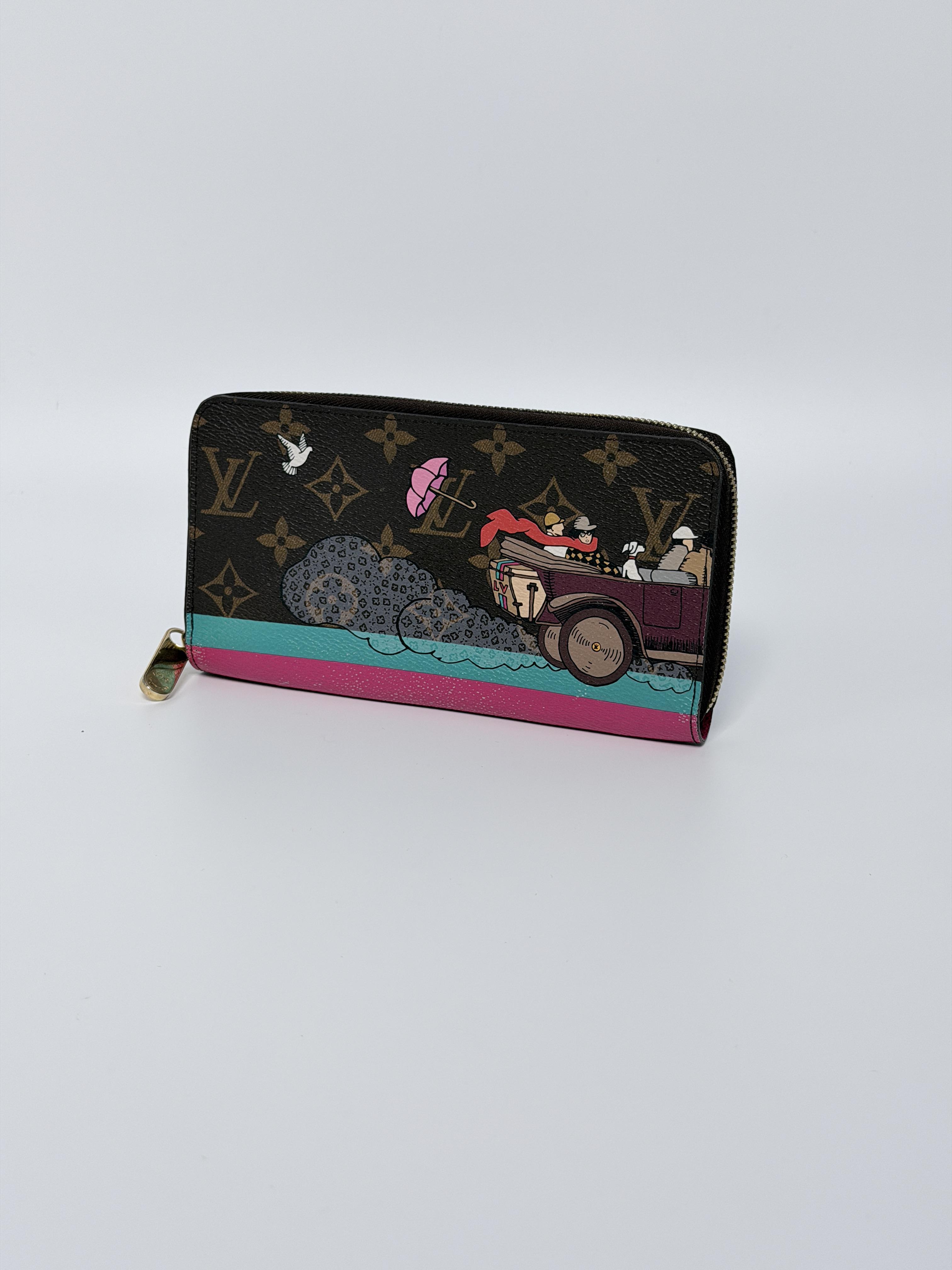 authentic Monogram Illustrated Zippy – Vintage Car Print YMLV88