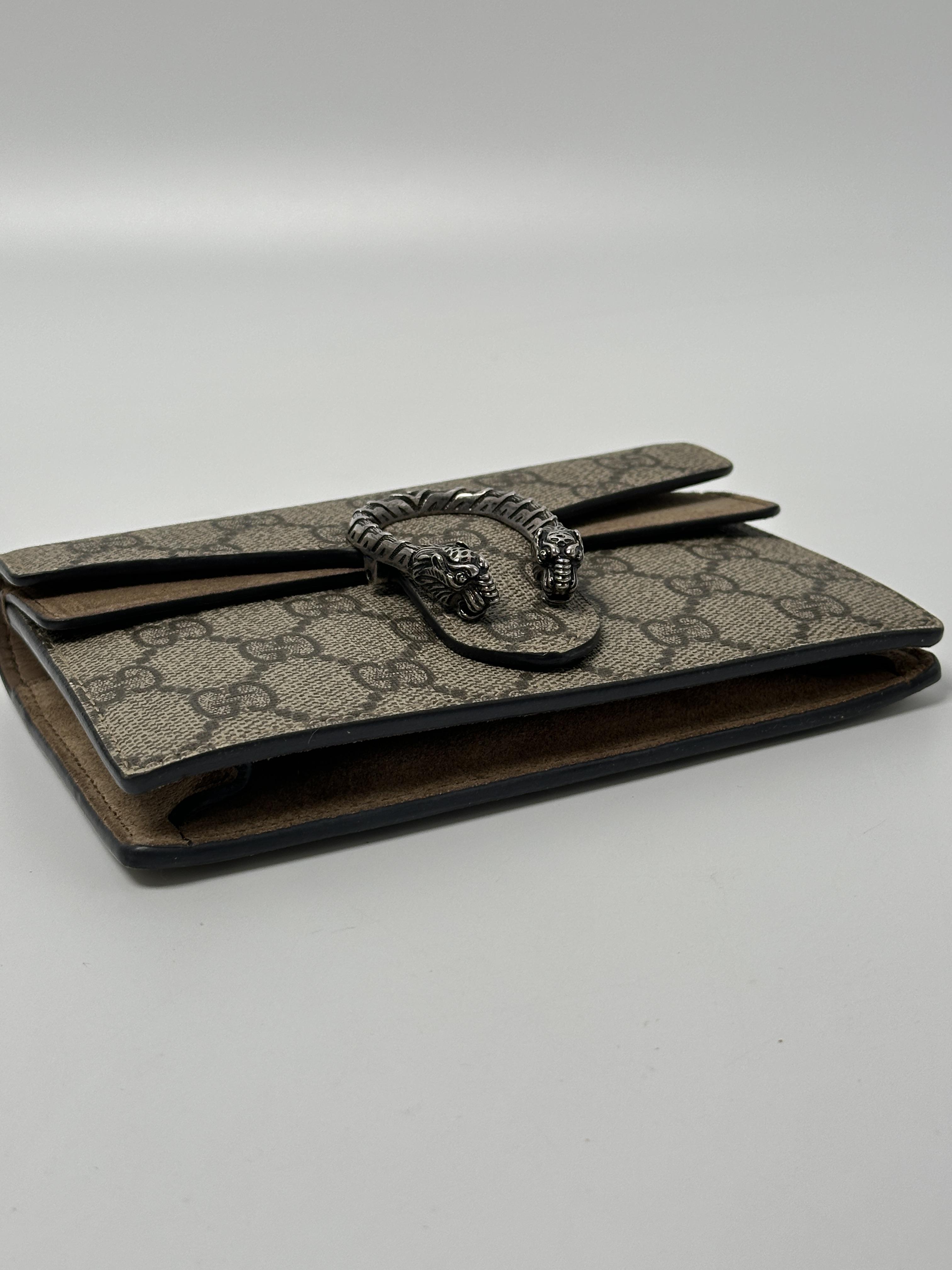 Pre-owned GUCCI CANVAS Shoulder Bags GG Supreme Dionysus Chain Wallet Shoulder Bag JD819GG