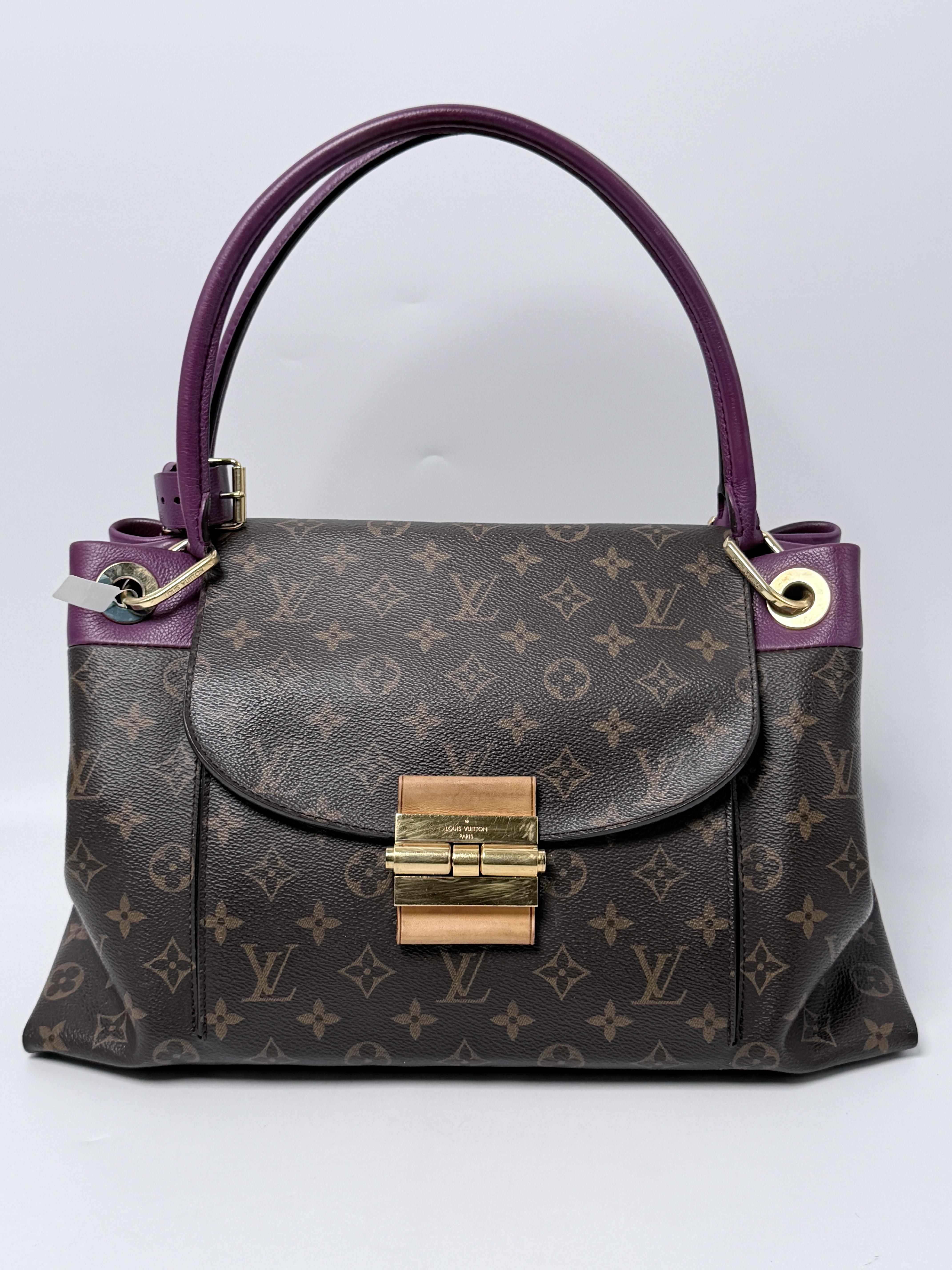 Olympe Aurore Purple Shoulder Handbag Tote Bag JA1270LV