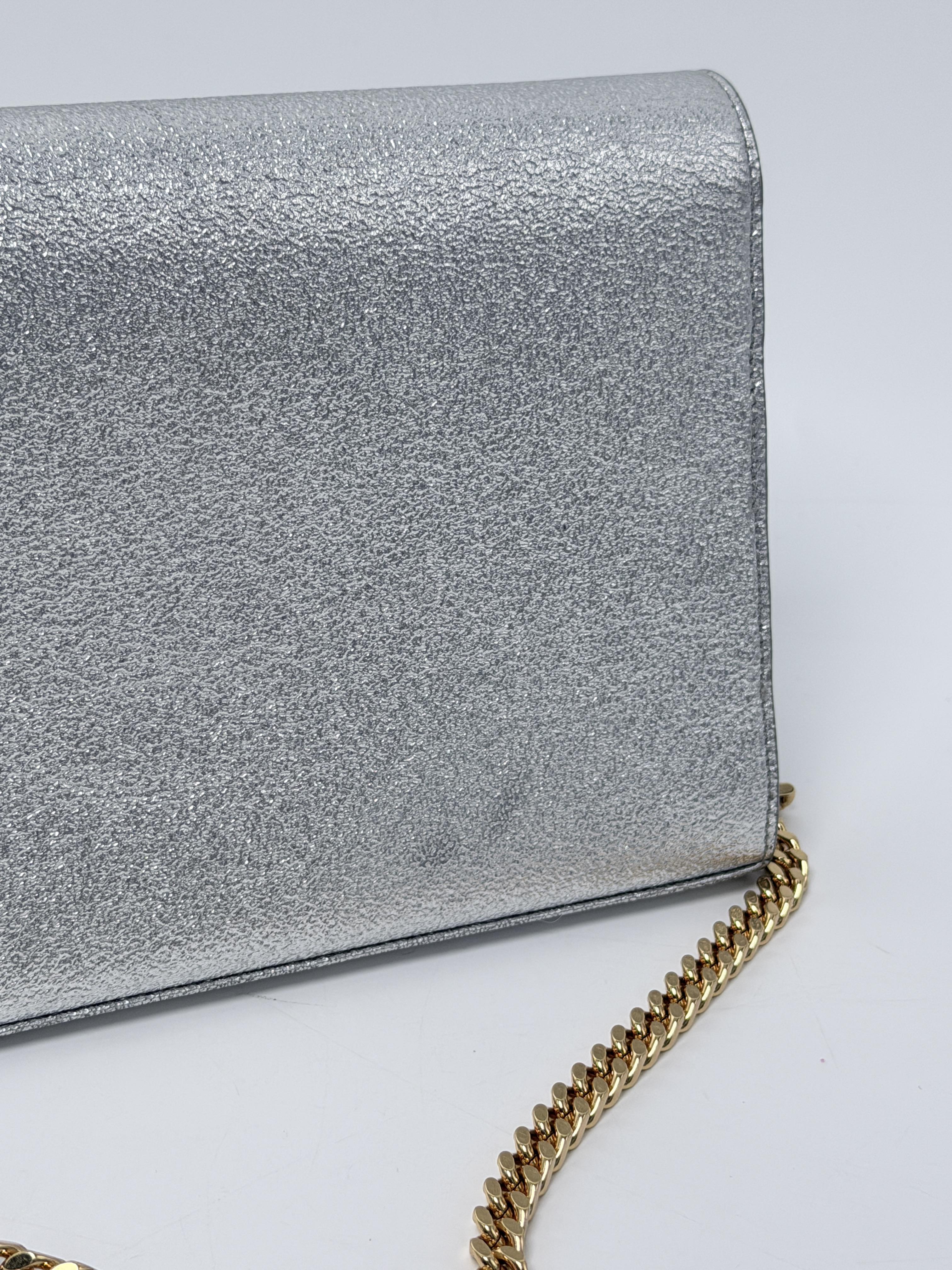 Saint Laurent Metallic Kate Crossbody Bag Shoulder Handbag JD1028Y