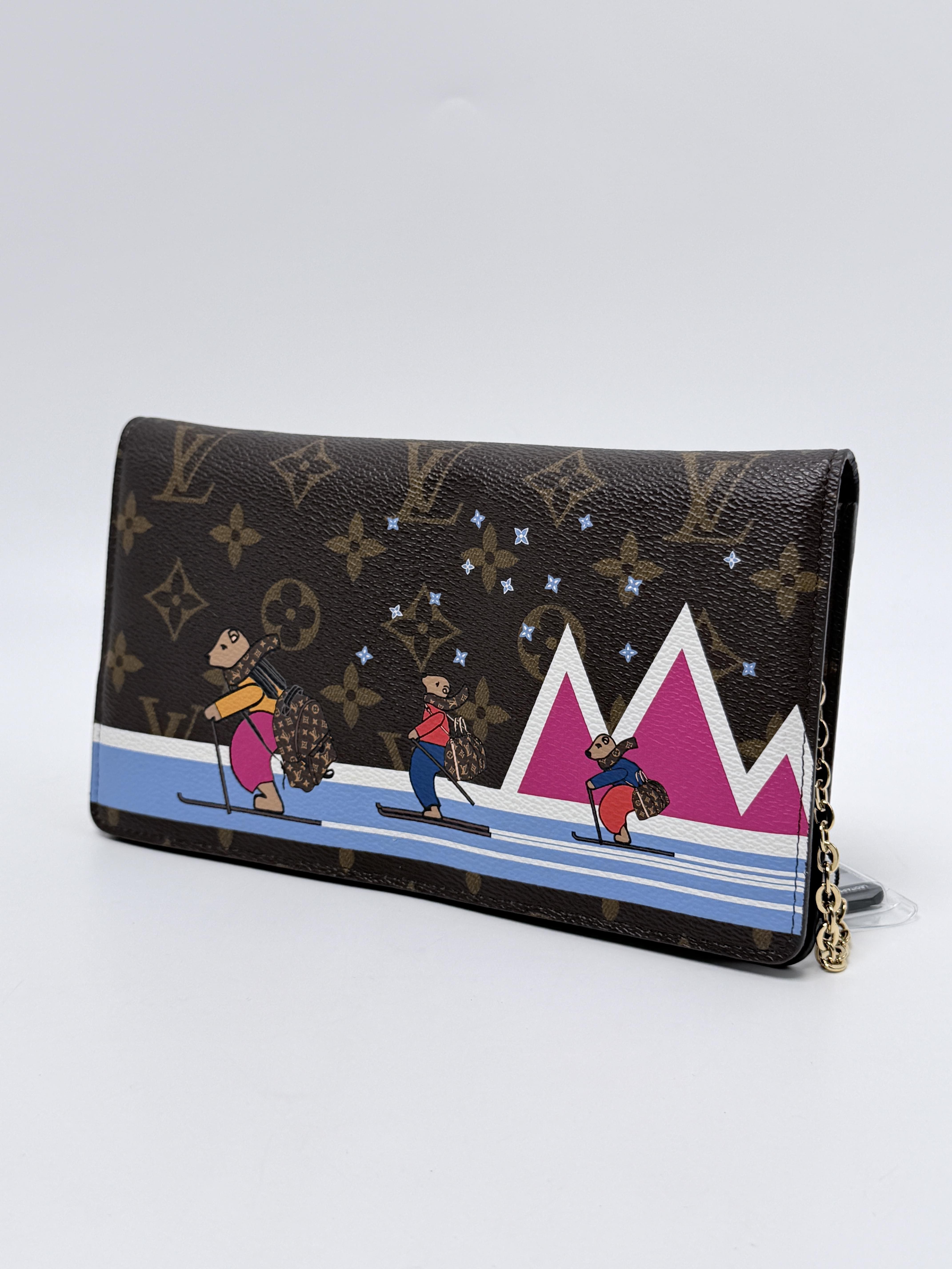 Limited Edition 2018 Christmas Animation Ski Bears Pochette Weekend Bag JD1223LV