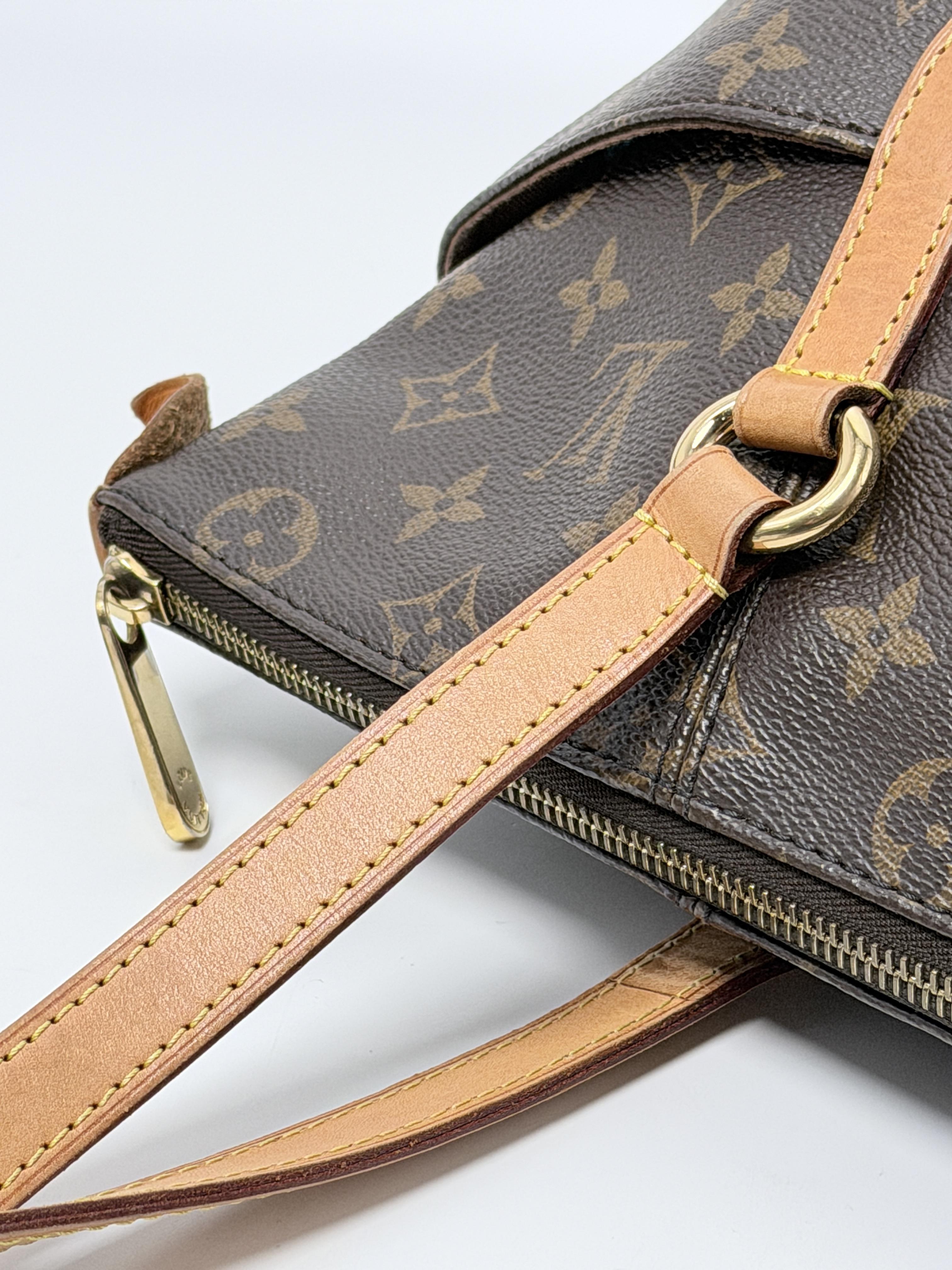 Monogram Totally MM Brown Handle Tote Bag Shoulder Handbag JD1538LV