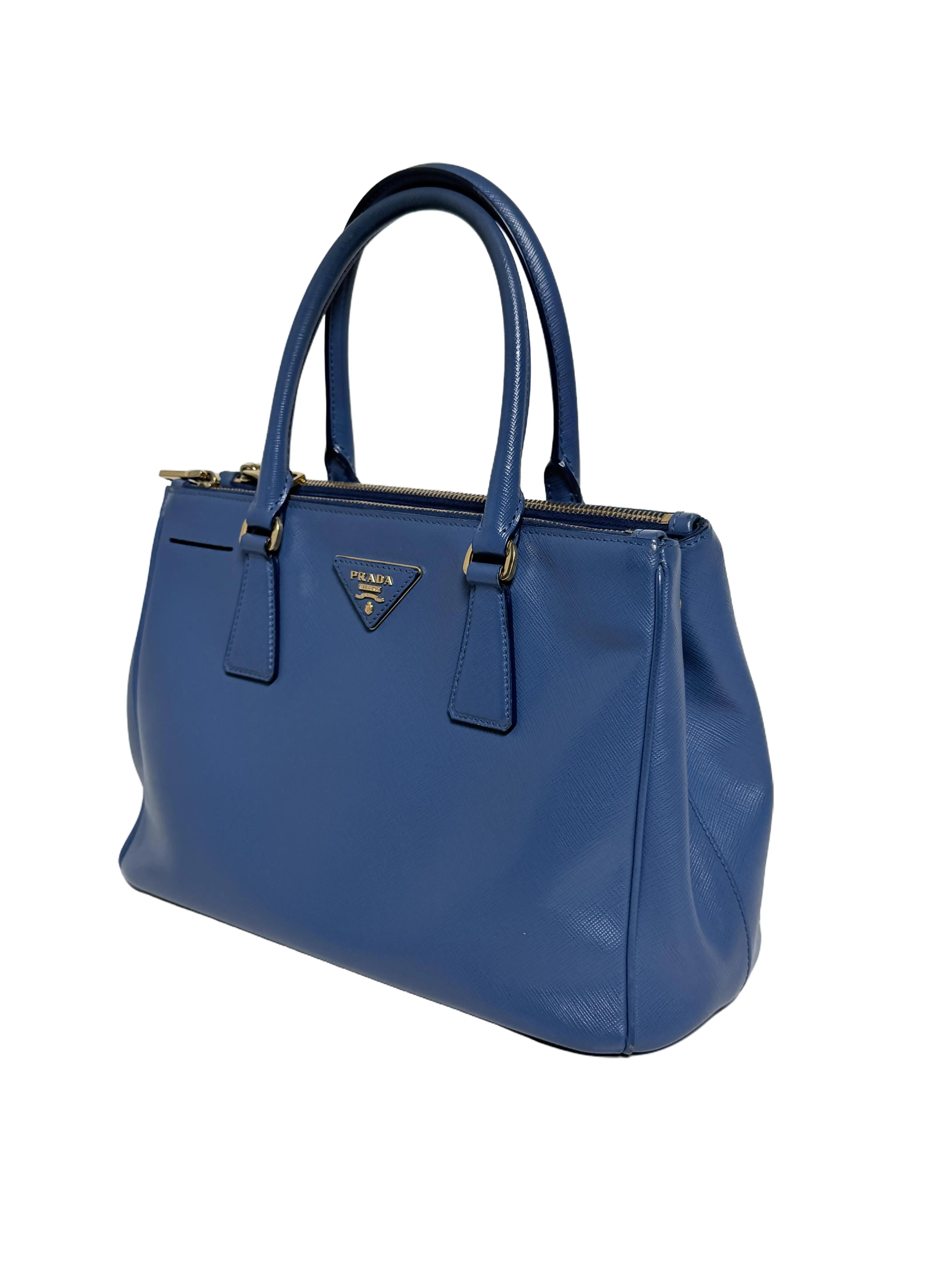 Pre-owned PRADA Leather Crossbody Bags Authentic Galleria Saffiano Tote Top Handle Bag Crossbody Shoulder Handbag (SM/M) YMPR31