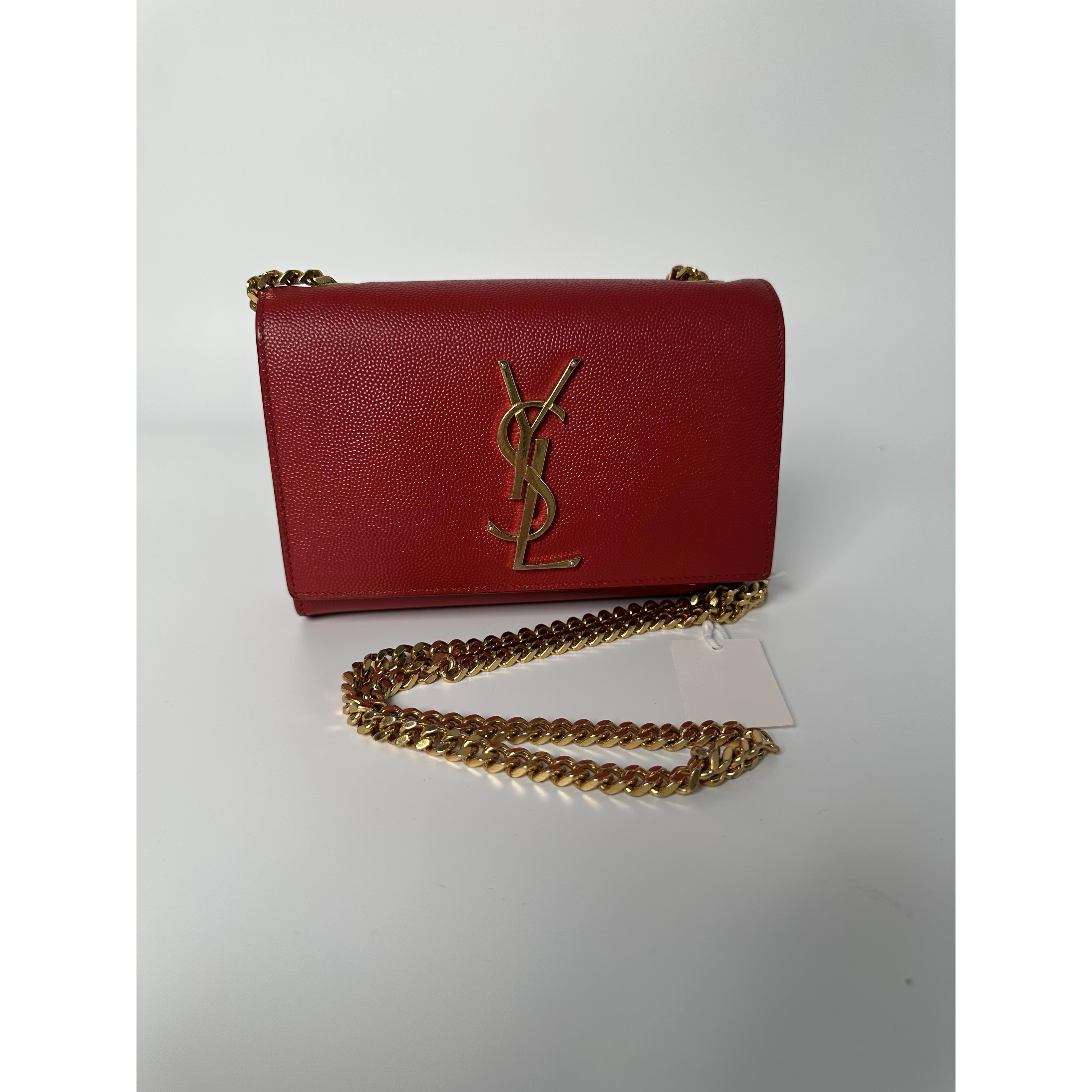 Pre-owned Yves Saint Laurent leather Crossbody Bags Saint Laurent Monogram Kate Small Shoulder Bag JX211YS