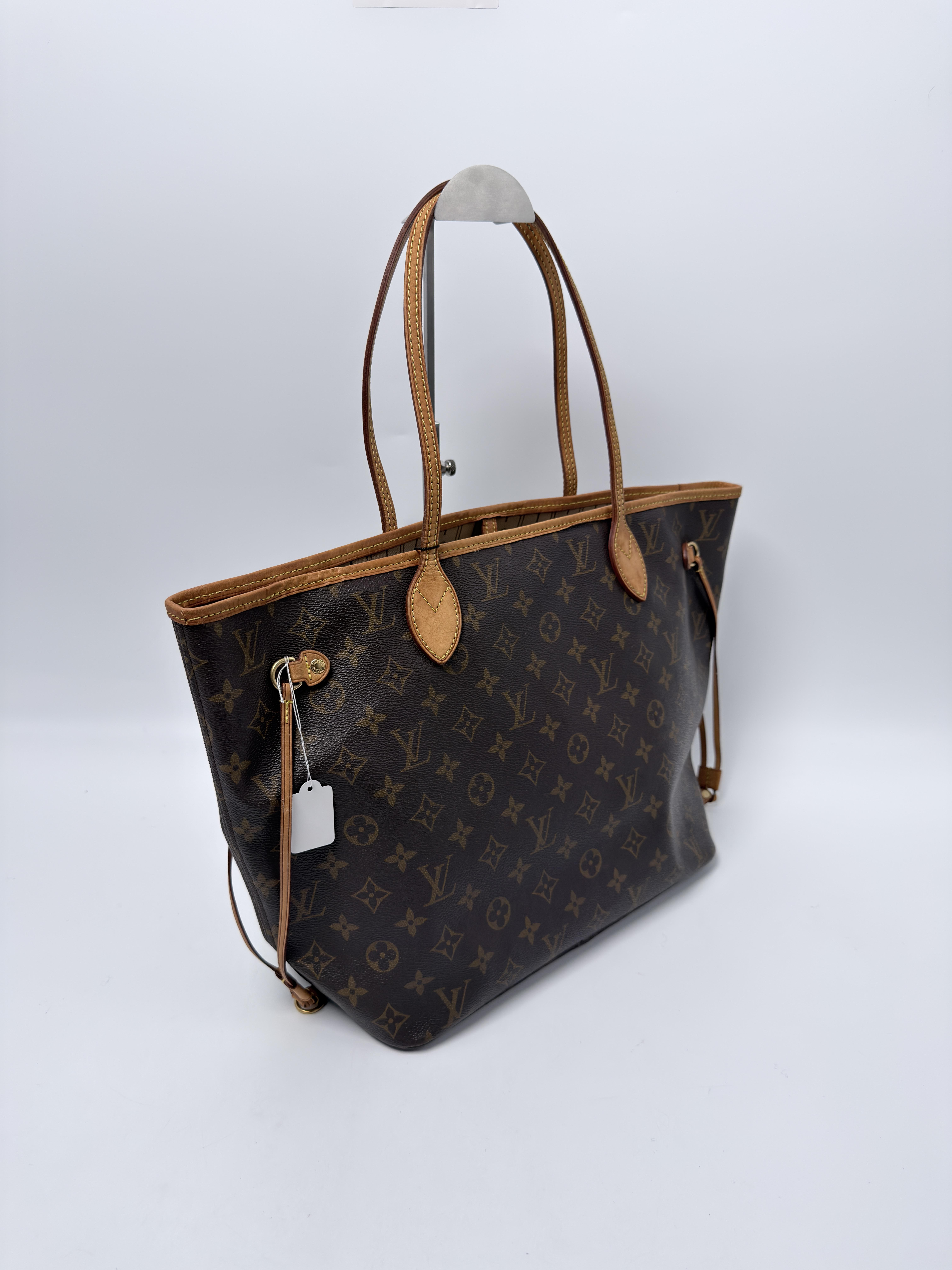 Monogram Neverfull MM Tote Bag Shoulder Handbag JE769LV
