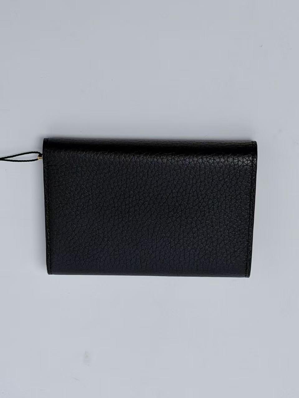 Capucines Compact Taurillon Black Pink JD1614LV