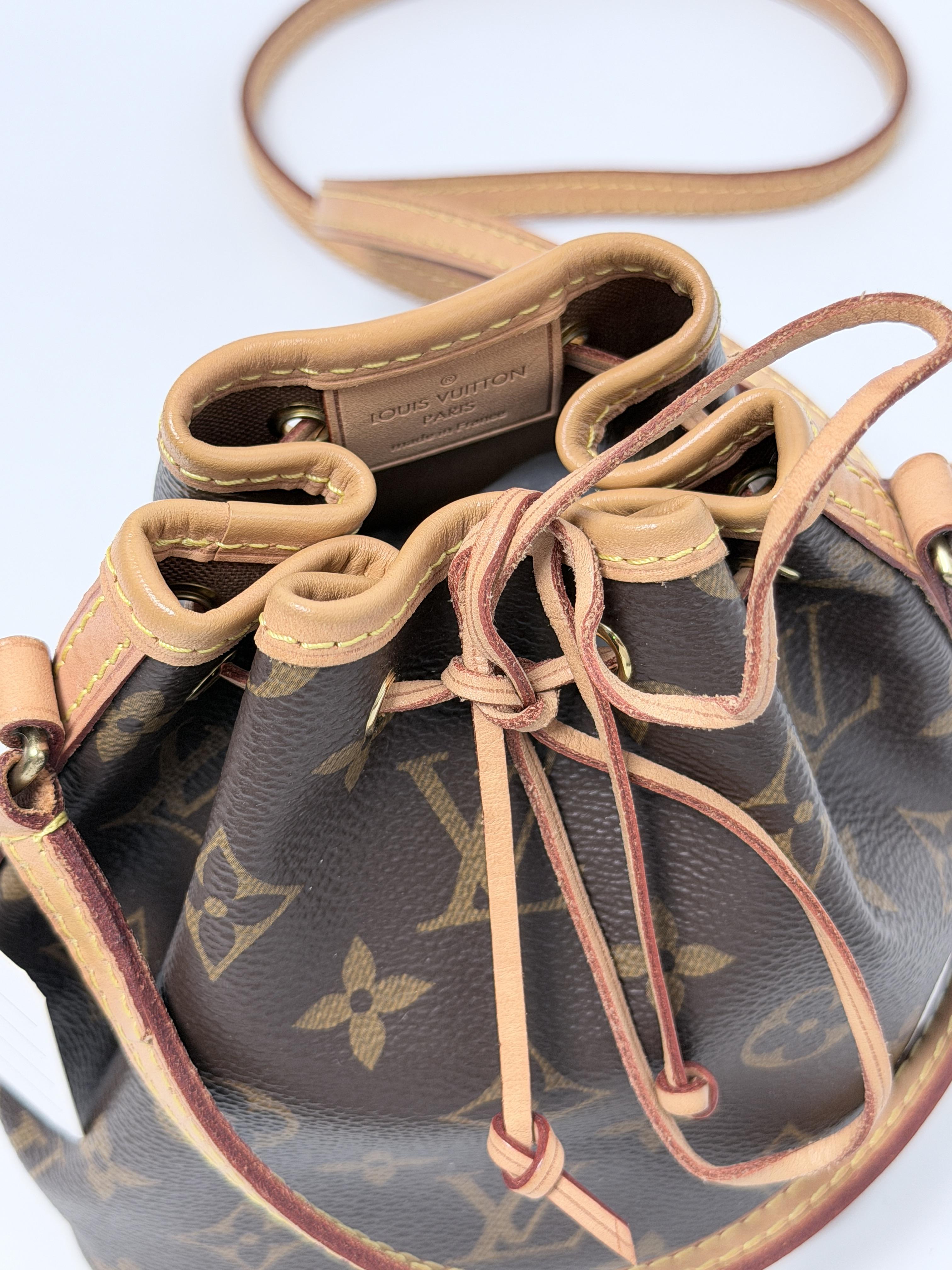 Monogram Nano Noé Bucket Crossbody Bag JA894LV