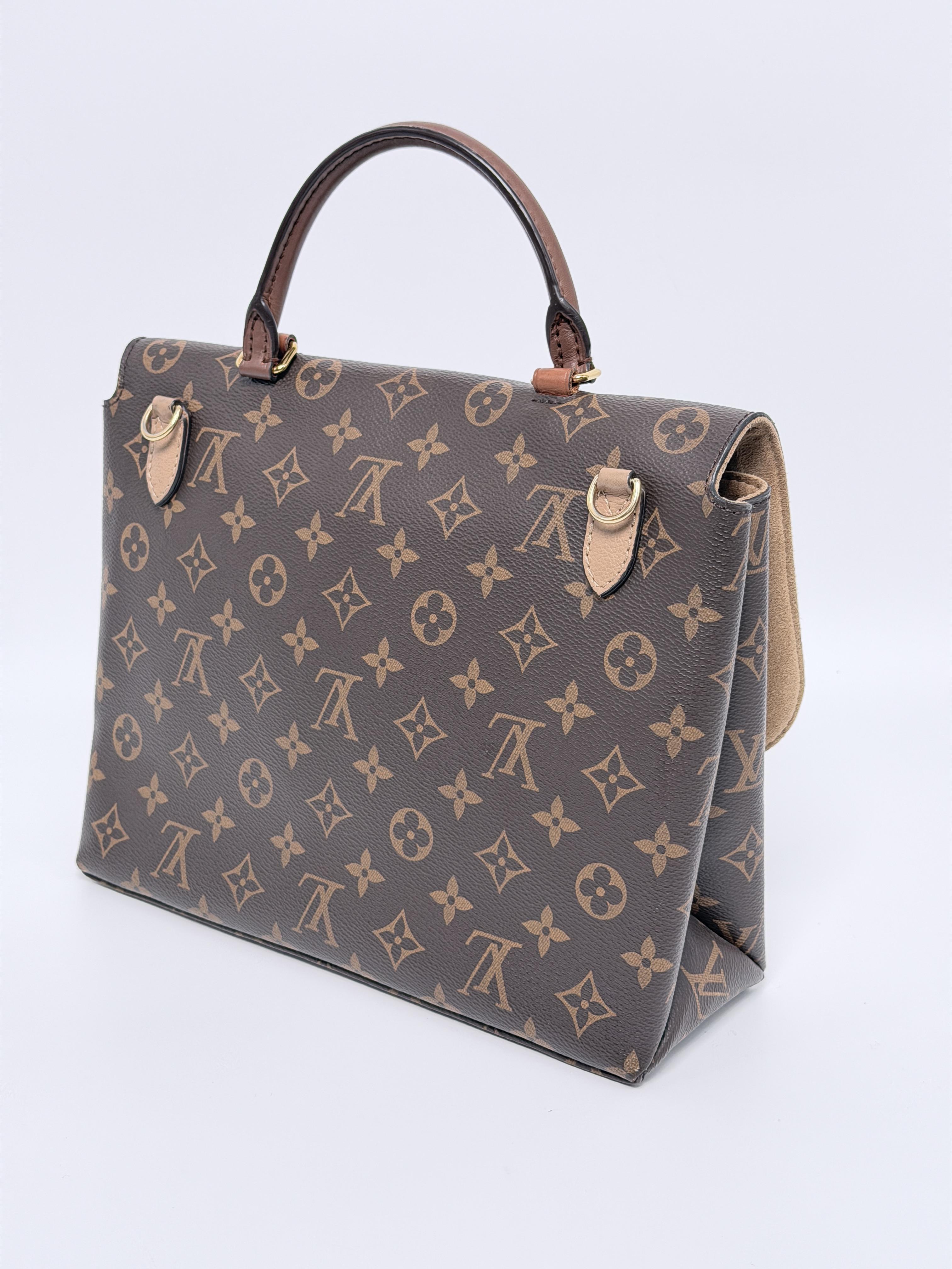 Pre-owned Louis Vuitton Canvas and leather Crossbody Bags Authentic Monogram Marignan Messenger Bag Shoulder Handbag JD081LV