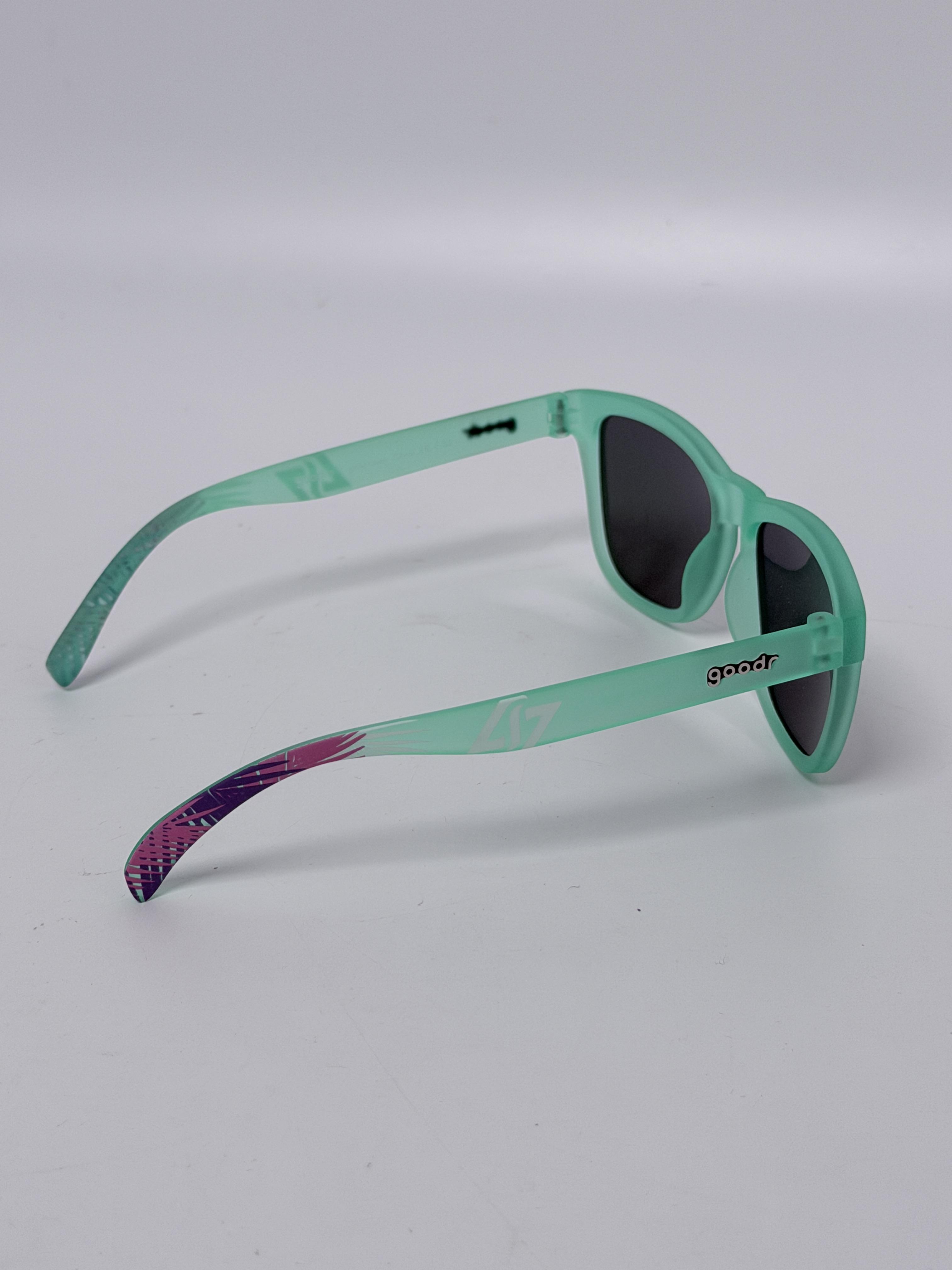goodr The OG Polarized Sunglasses  Electric Dinotopia Carnival GR9555