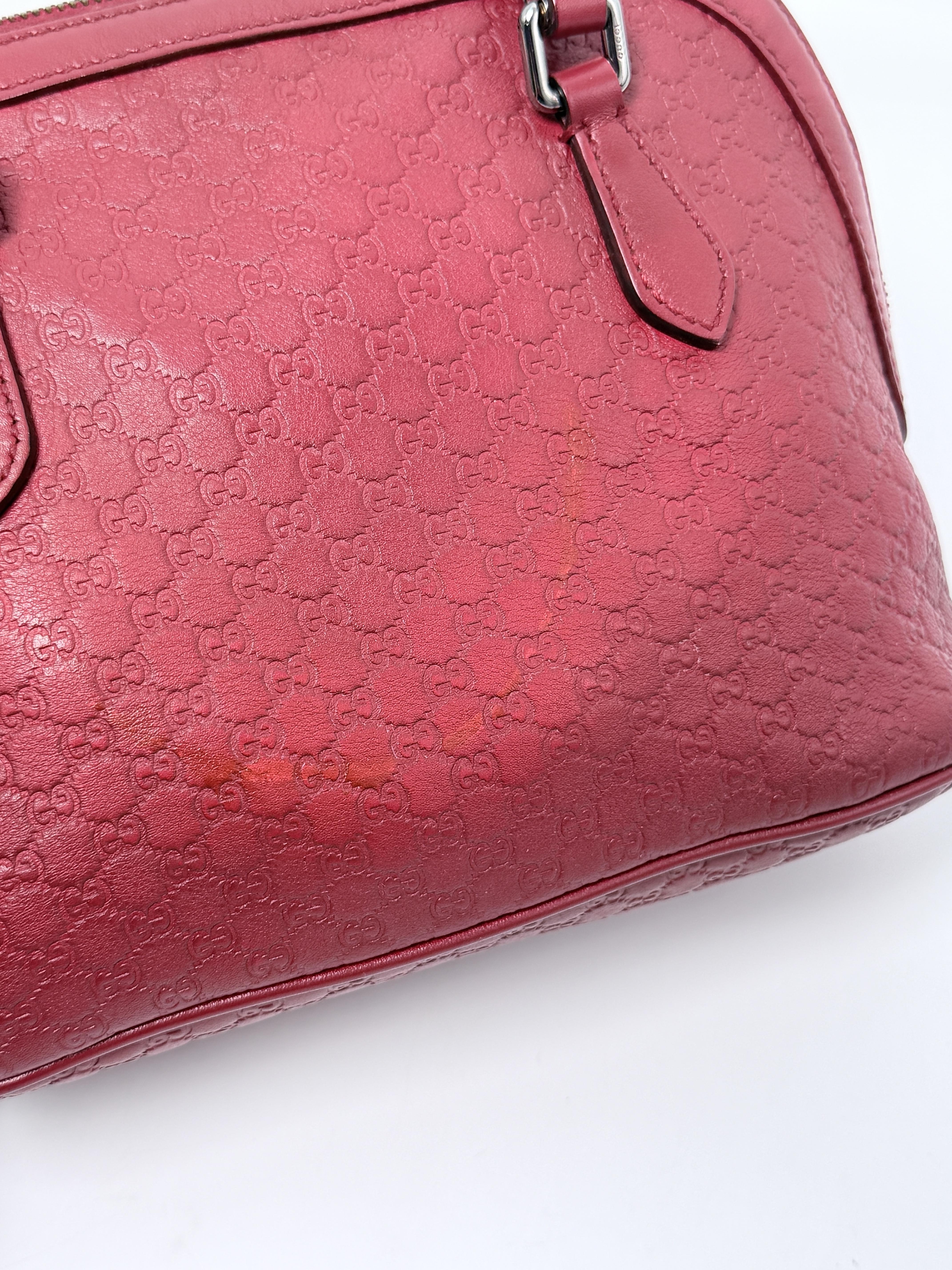 Microguccissima Mini Dome Satchel Shoulder Crossbody Bag Handbag BIN008GG