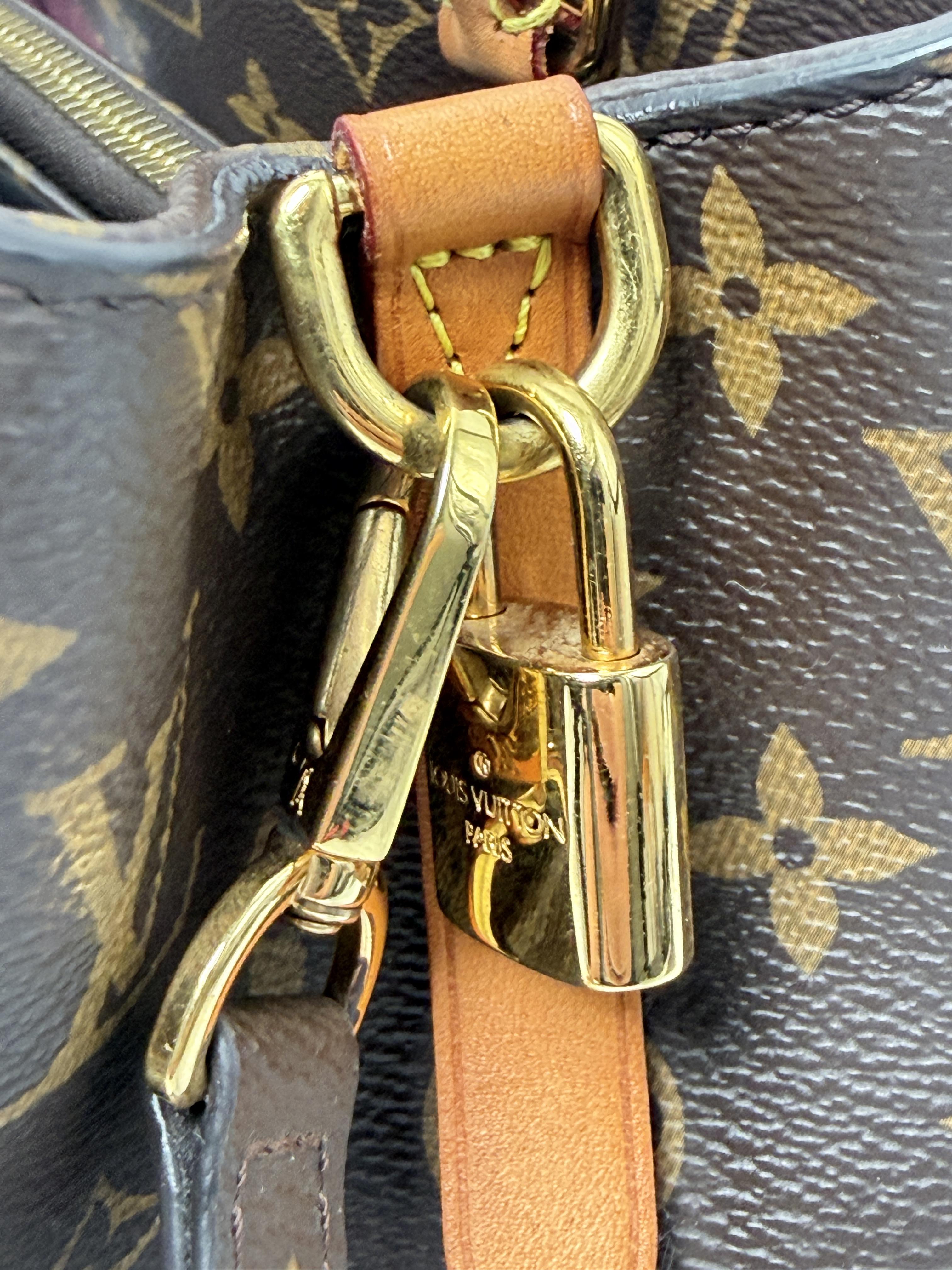 Monogram Montaigne GM Satchel Bag Shoulder Handbag JE802LV
