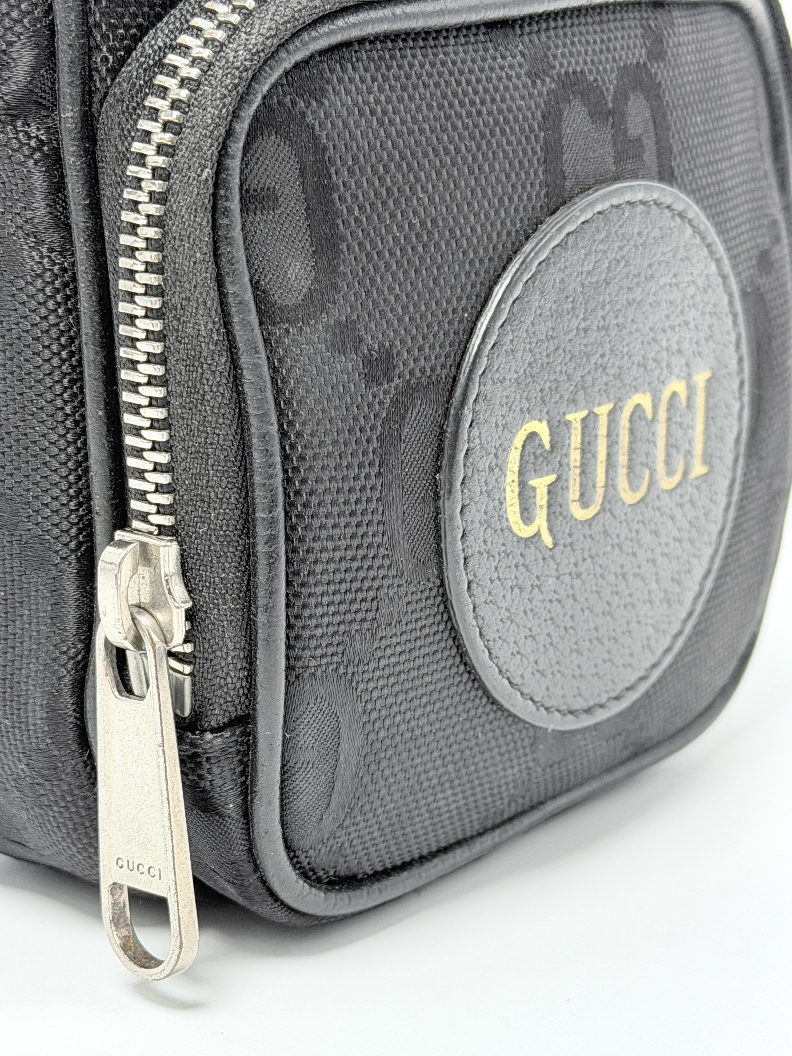 Off The Grid Mini Shoulder Bag Black GG Econyl Nylon Crossbody JD1696GG