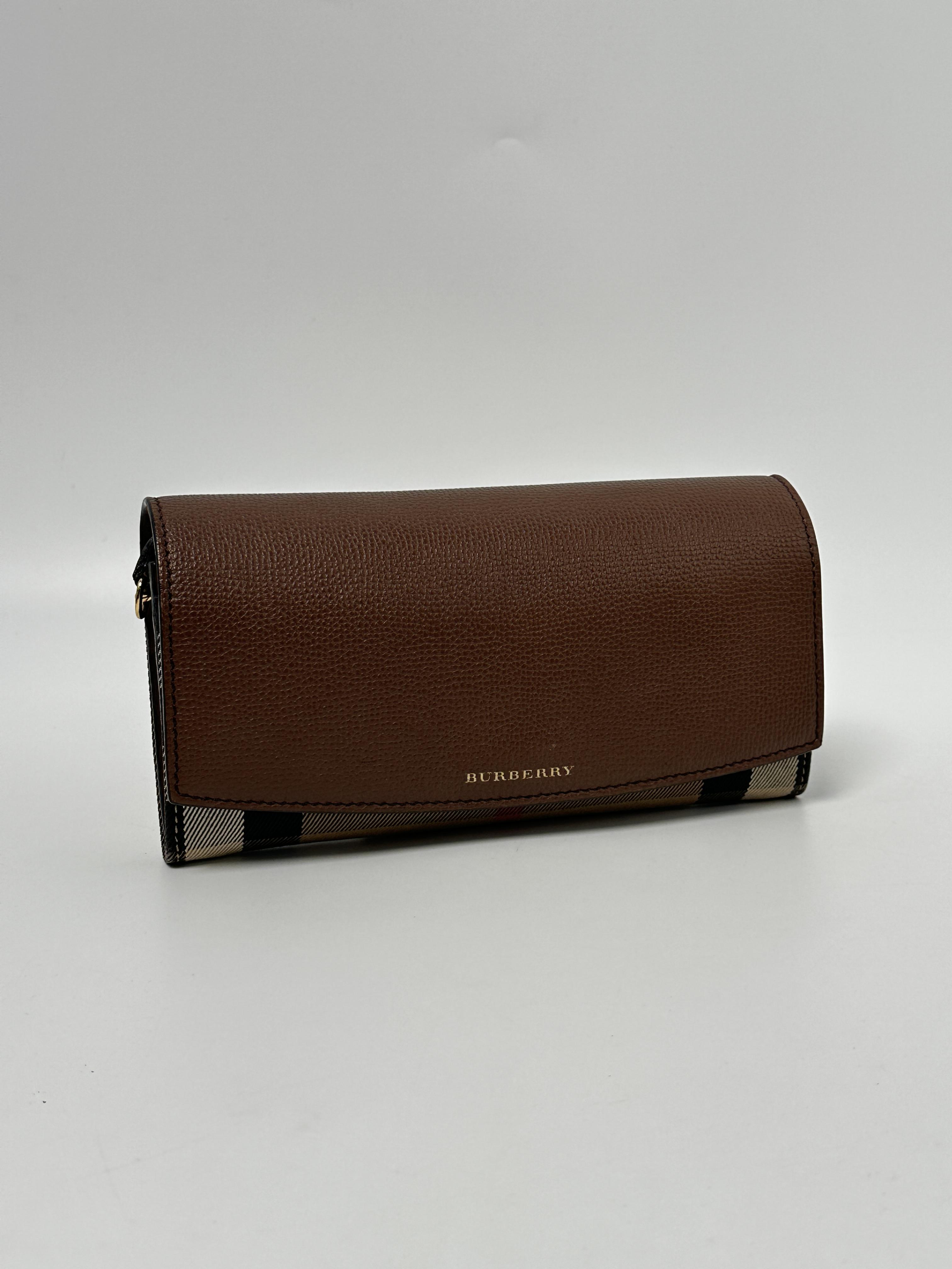 House Check Chain Wallet Shoulder Bag JD727BR