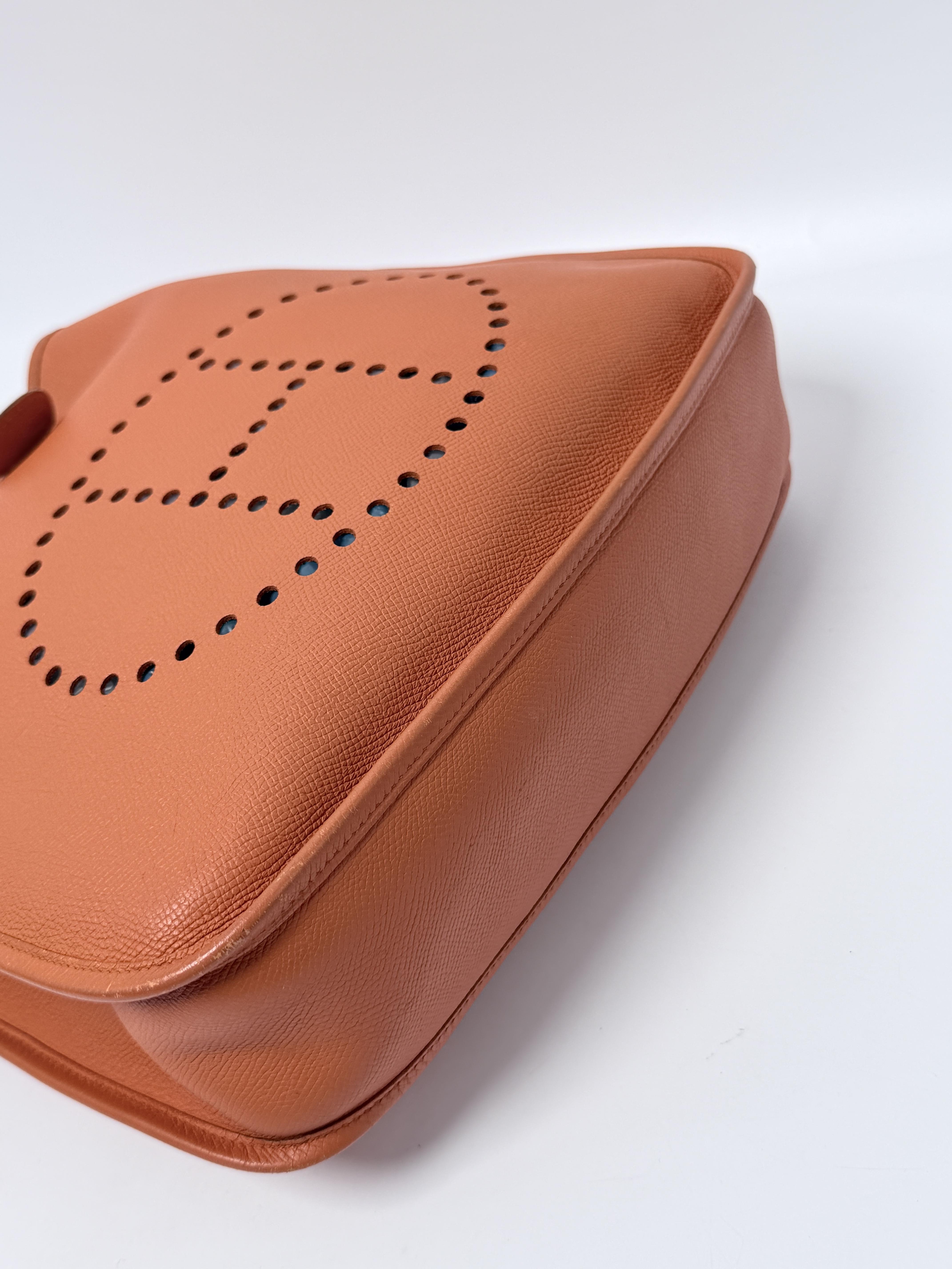 Evelyne PM III Gold Clemence Crossbody Shoulder Bag PHW XU012HM