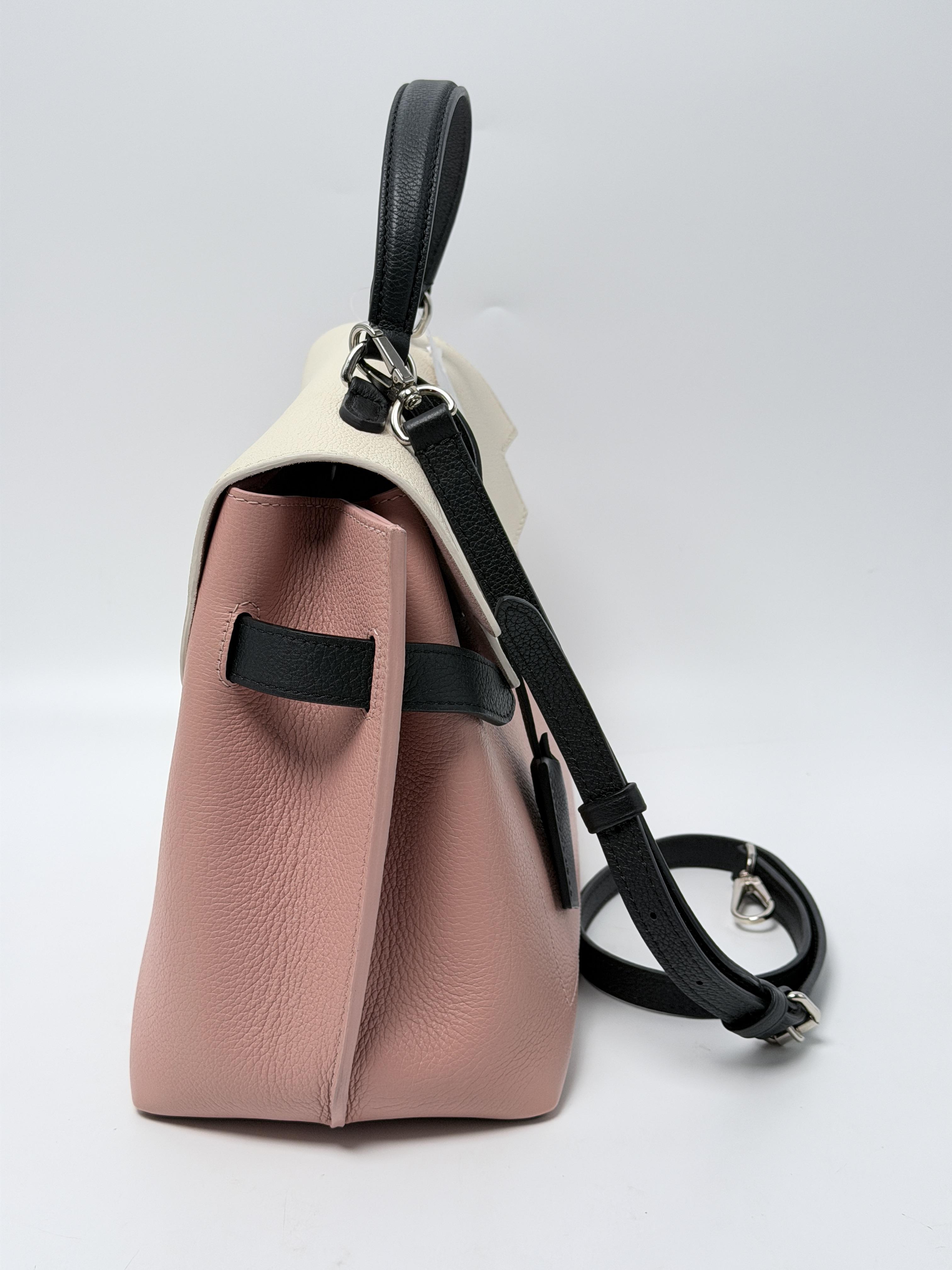 Lockme Ever MM Rose Trianon Cream Handle Bag Shoulder P074LV