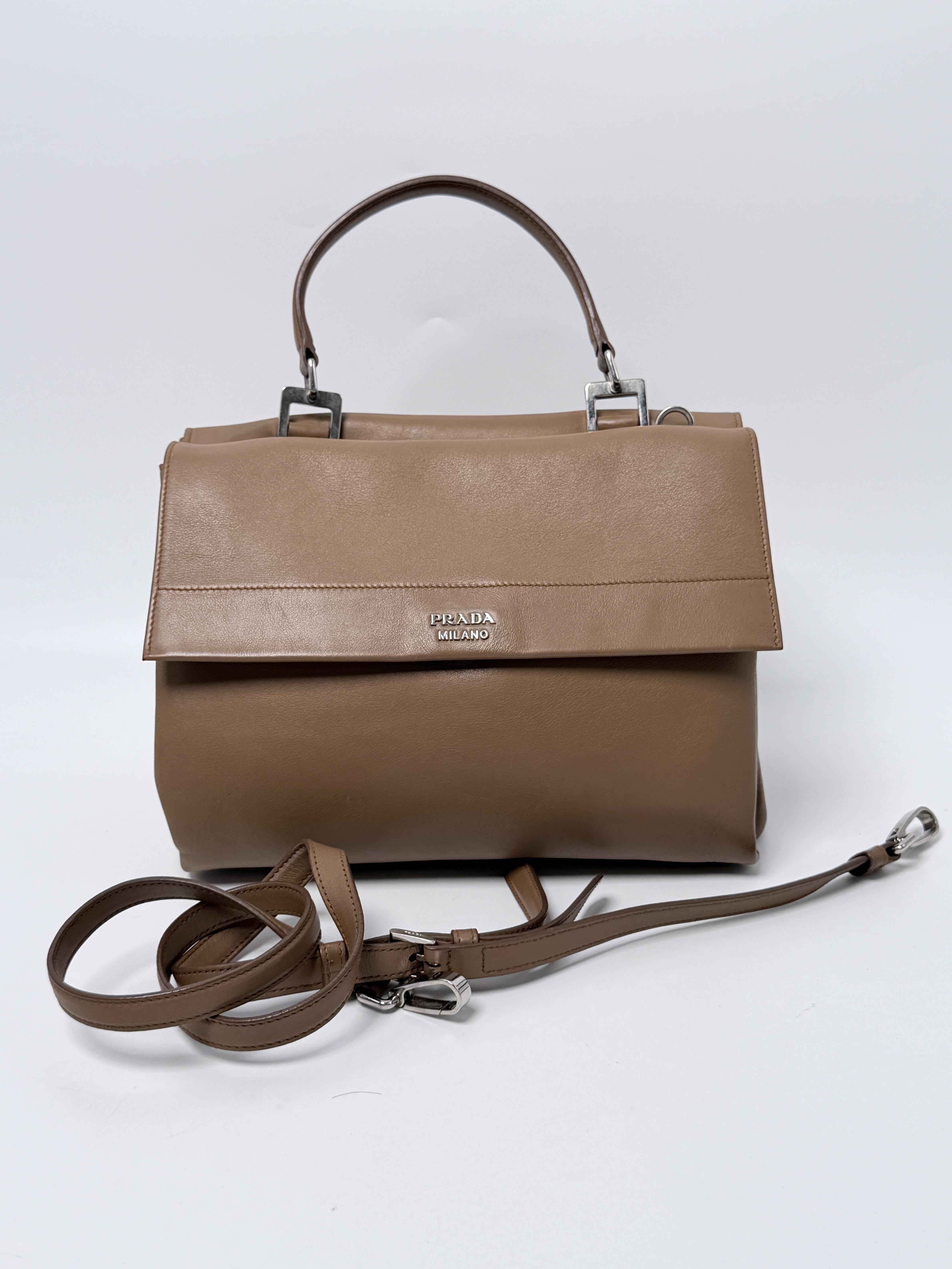 Inkiostro City Calf Twin Pocket Flap Handle Shoulder Bag Satchel XU006PR