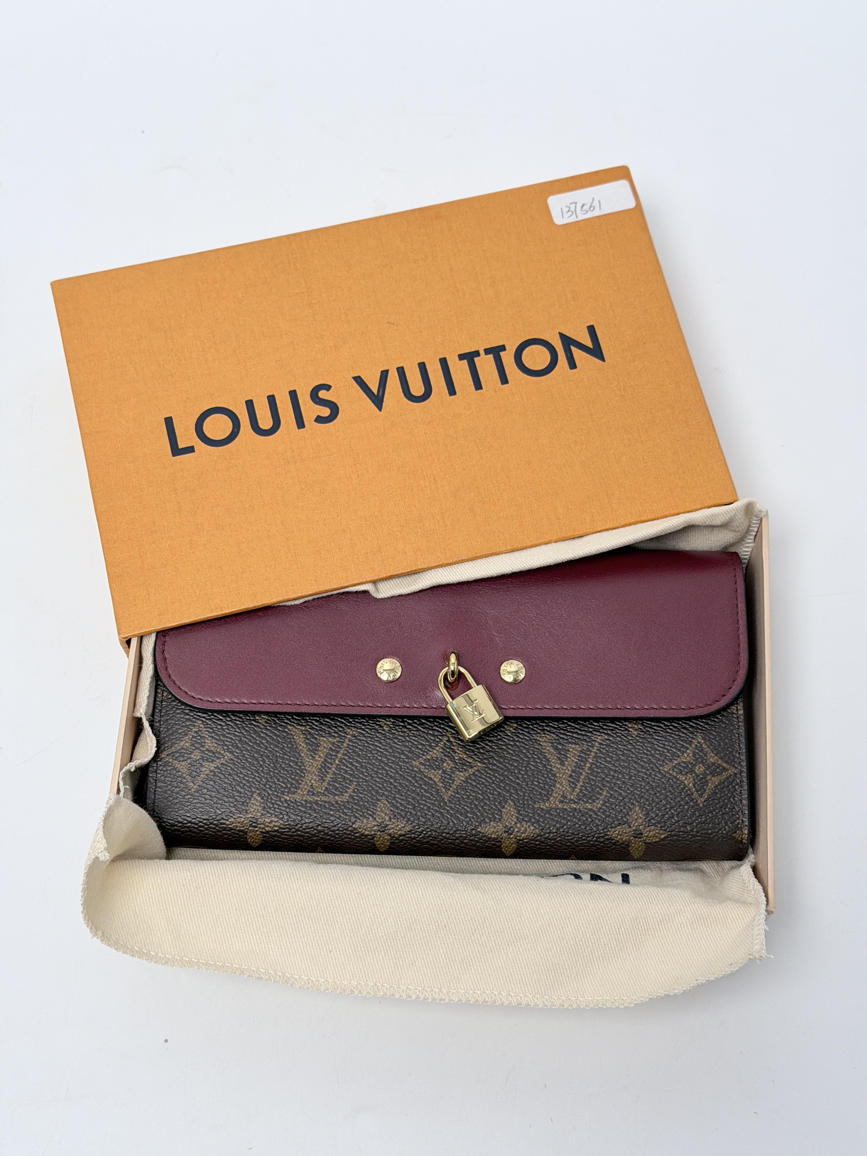 Portefeuille Venus Long Monogram Canvas Burgundy JD1541LV