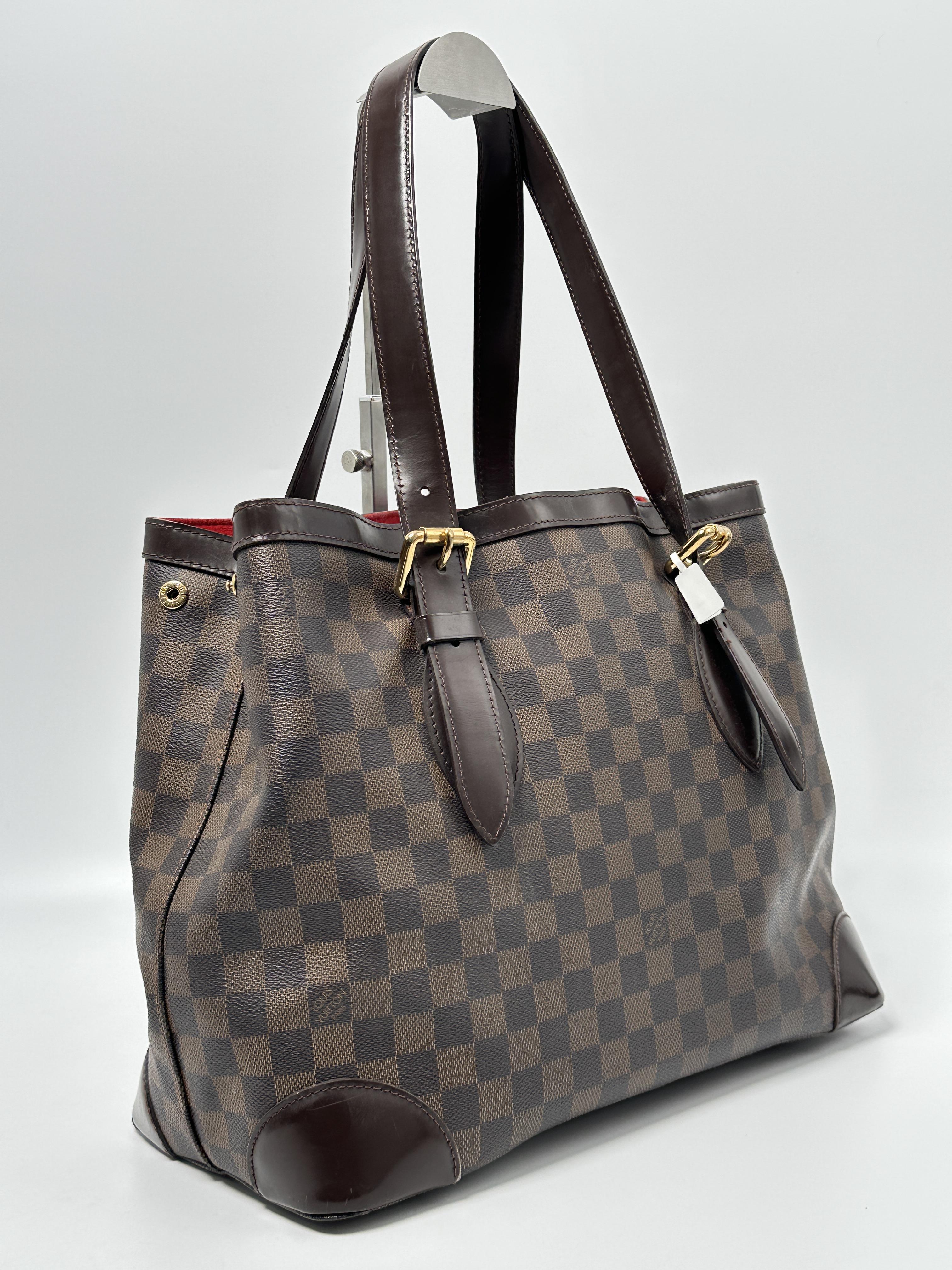 Damier Ebene Hampstead MM Shoulder Bag Handle Handbag JA630LV