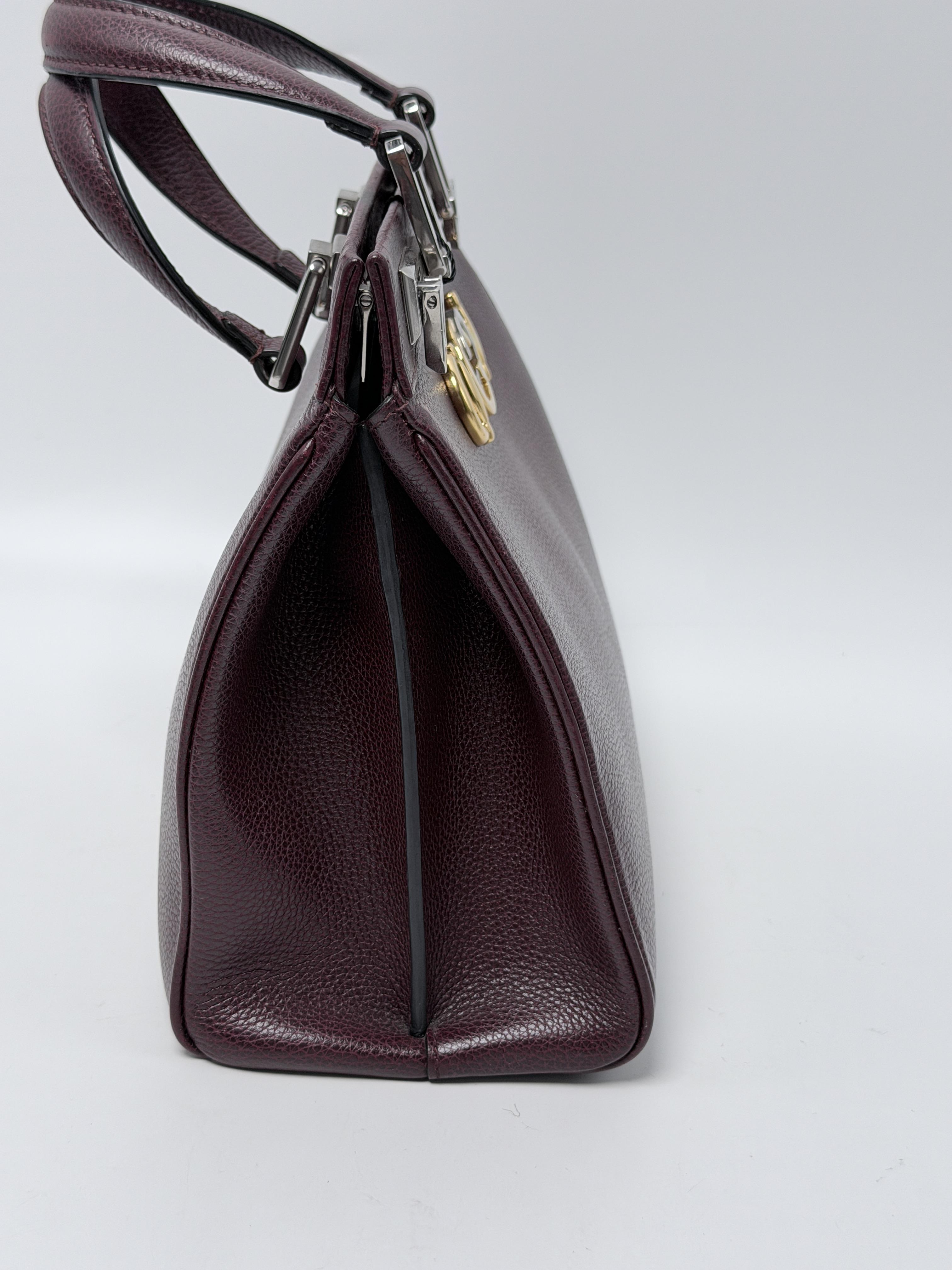 Zumi Small Top Handle Bag Burgundy Crossbody Handbag JD1701GG