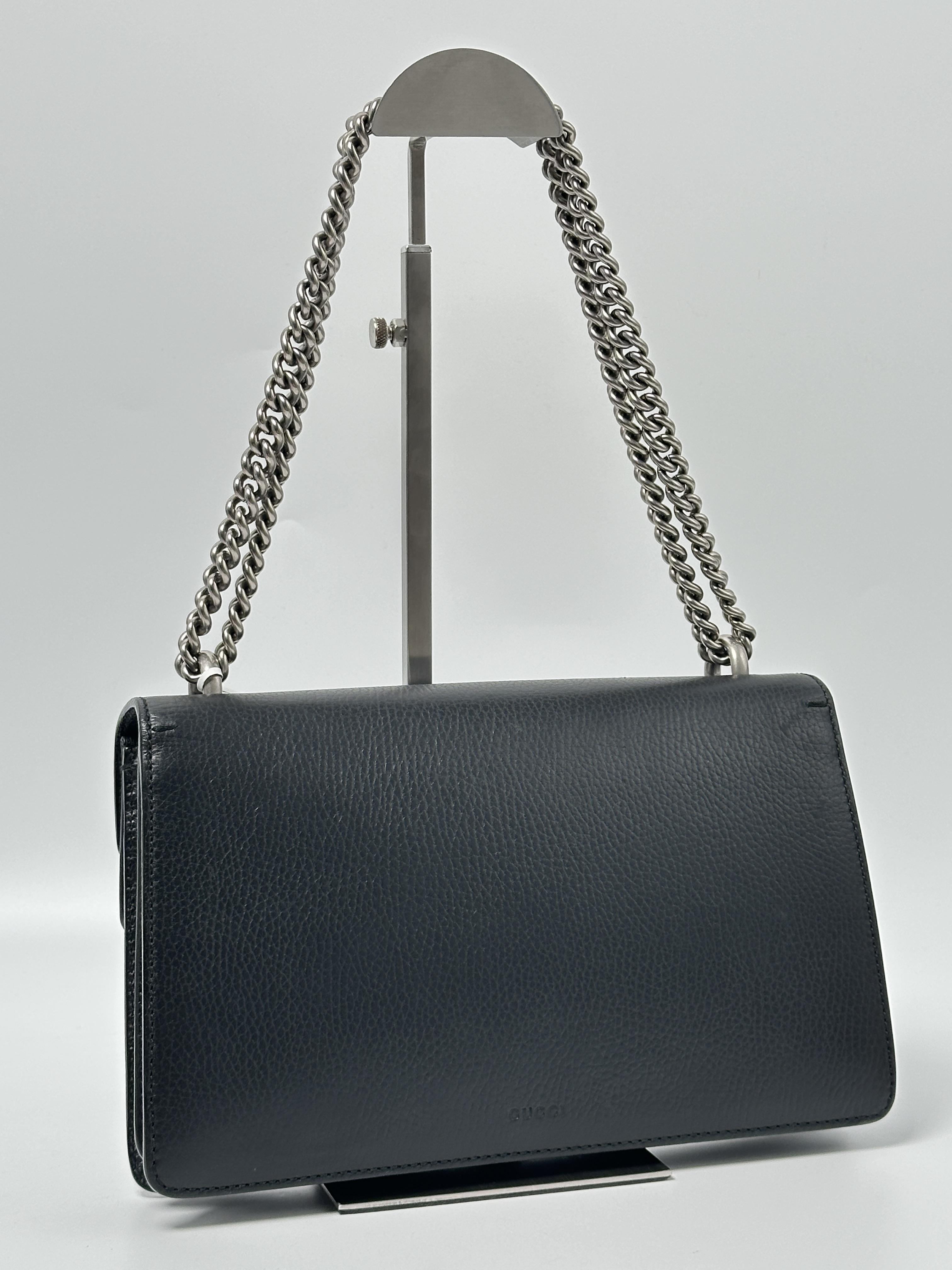 Black Dionysus Chain Crossbody Shoulder Bag JA1125GG
