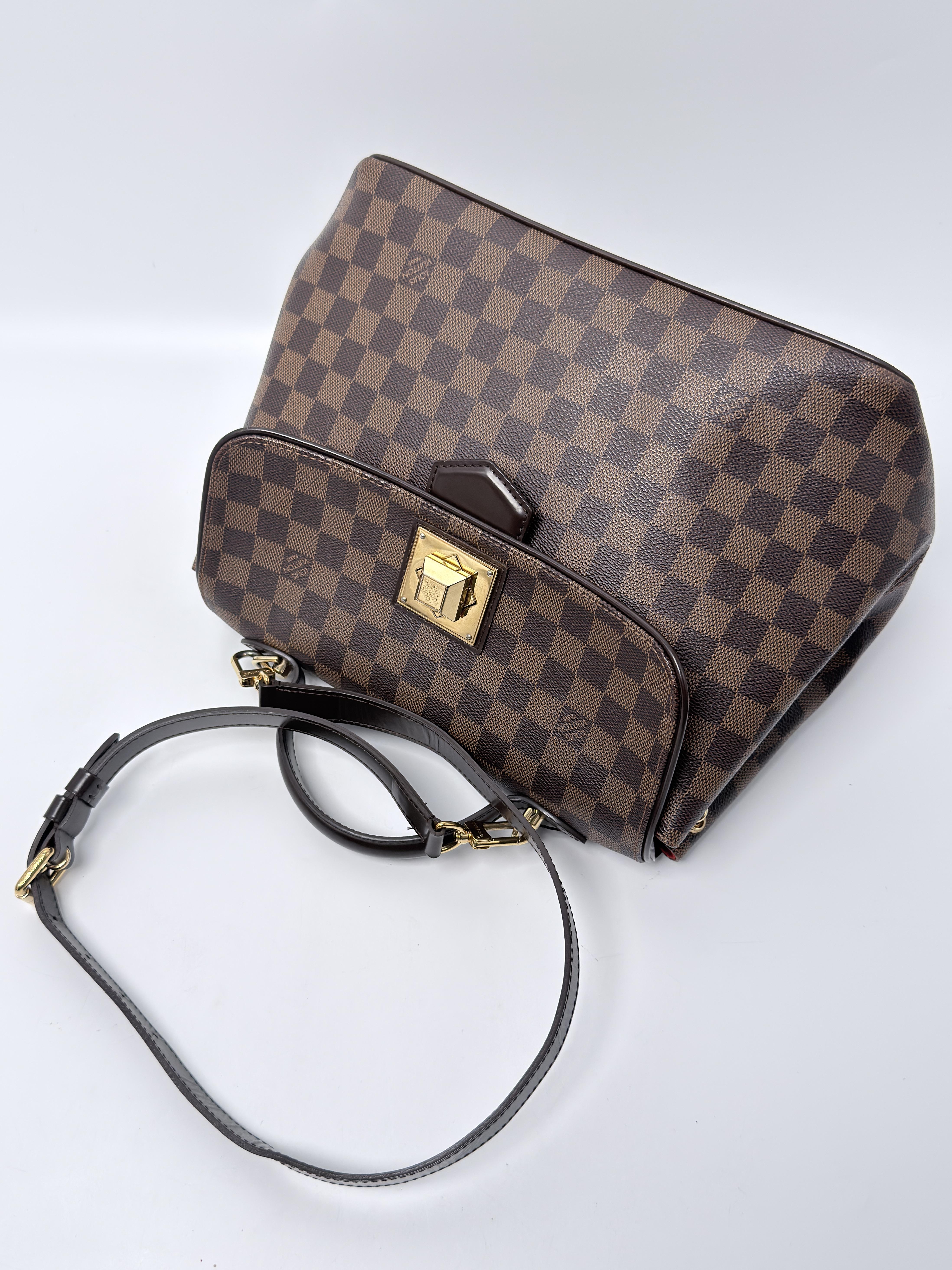 Bergamo MM Damier Ebene Top Handle Handbag Crossbody Bag JE794LV