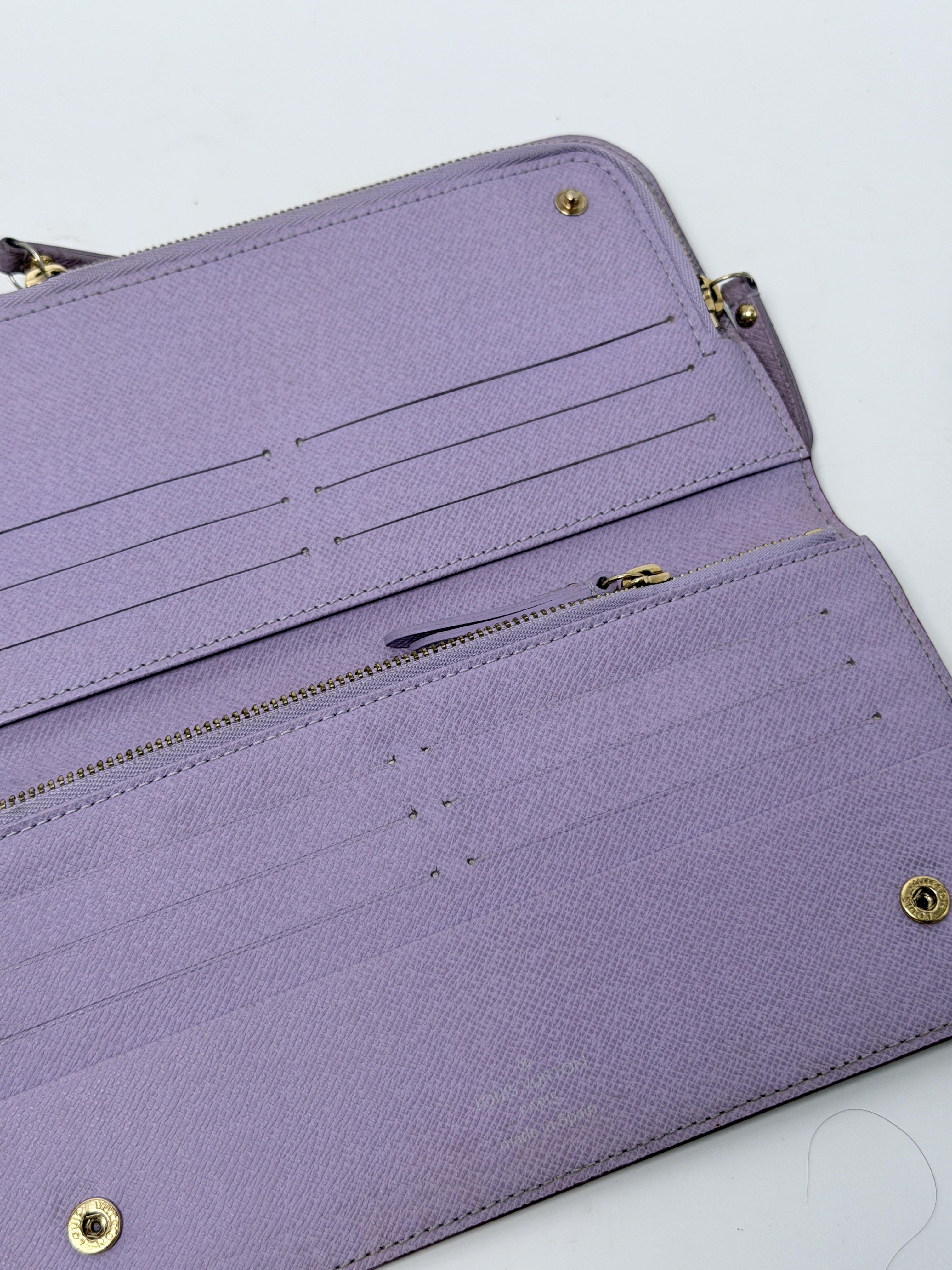 x Takashi Murakami Monogram Multicolore Insolite Wallet Black Violet JD1625LV