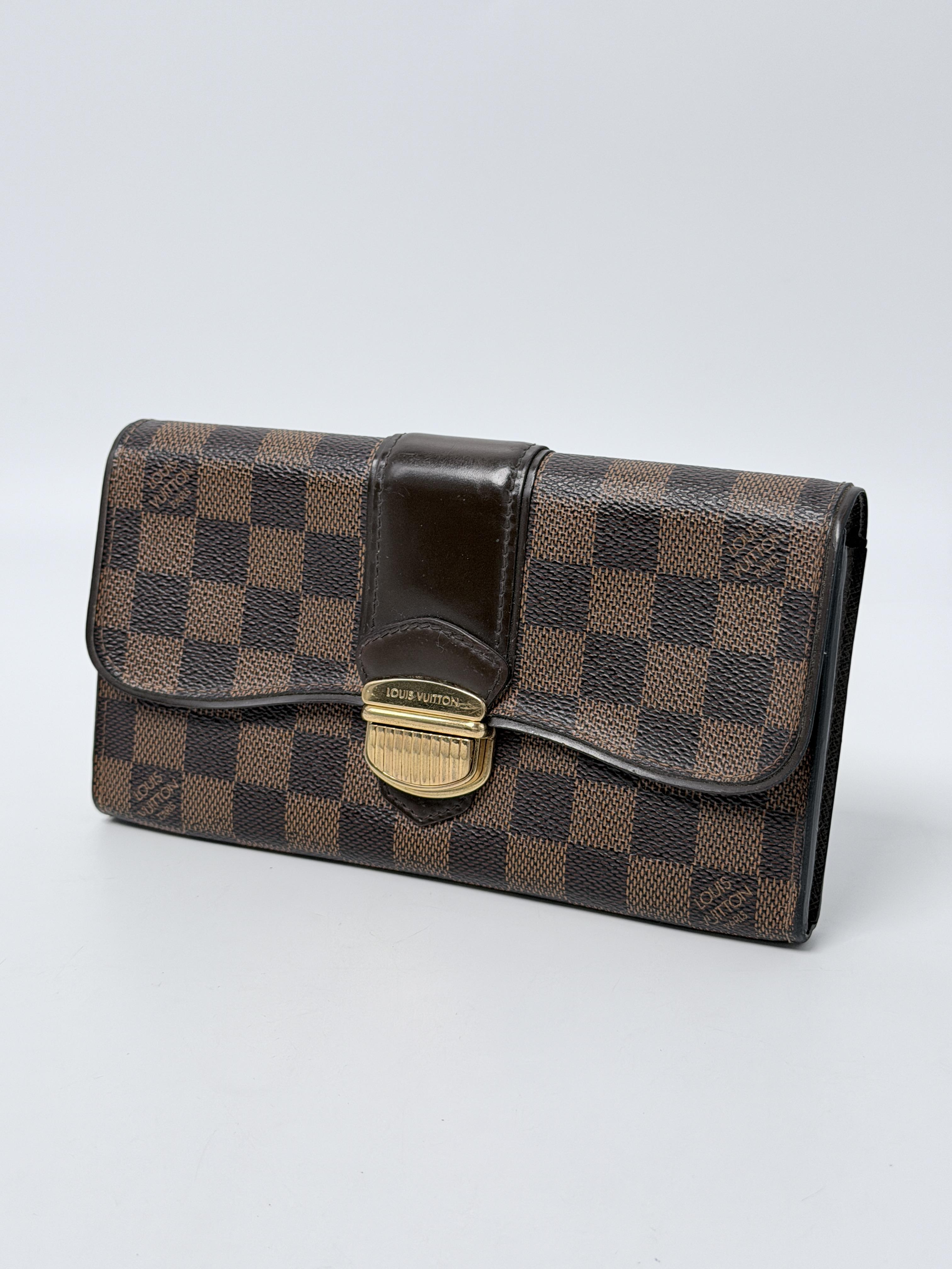 Damier Ebene Portefeuille Sistina Wallet JA1265LV