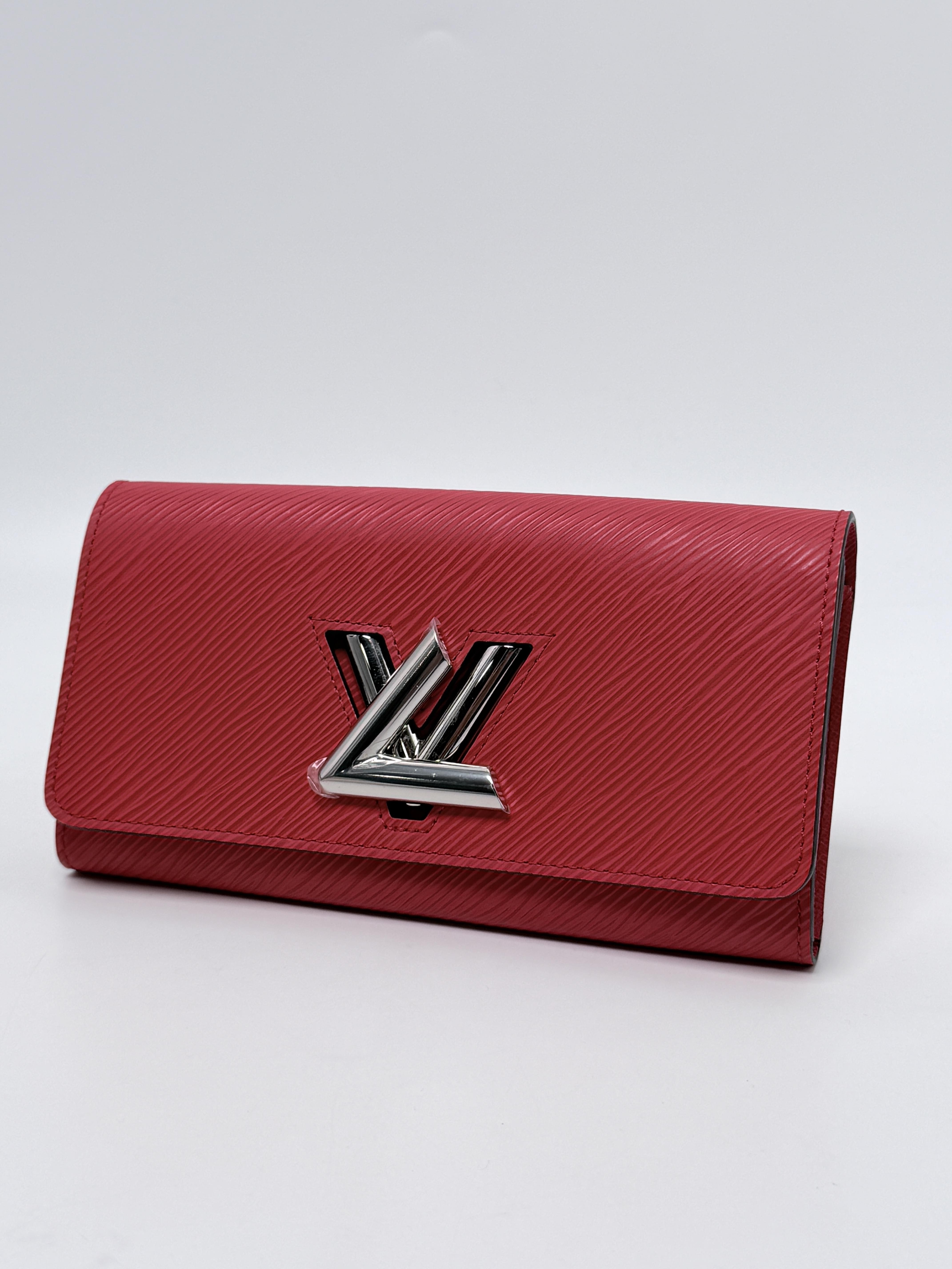 Twist Long Wallet Red Epi Silver Hardware Flap JD1324LV