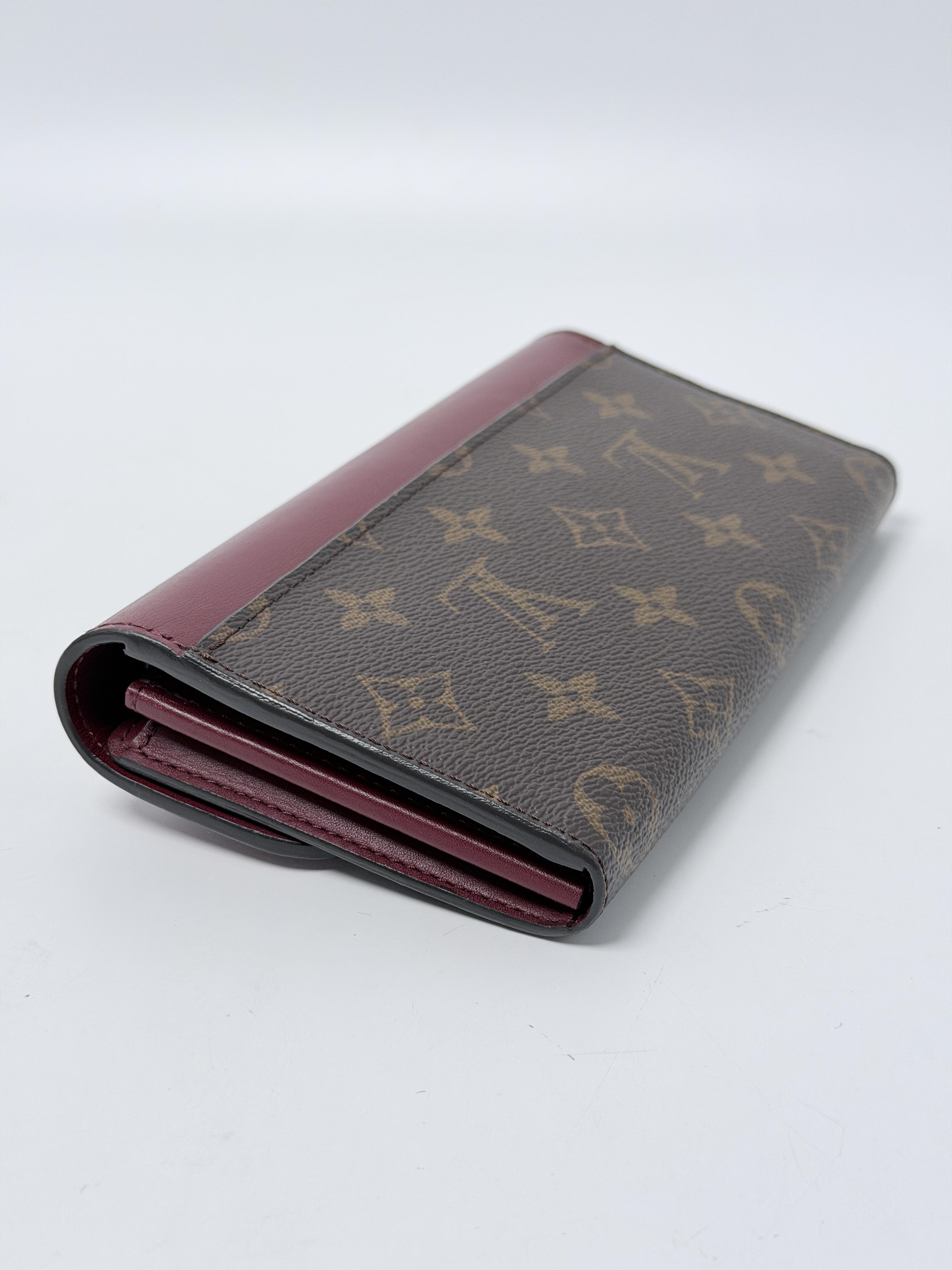 Portefeuille Venus Long Monogram Canvas Burgundy JD1541LV