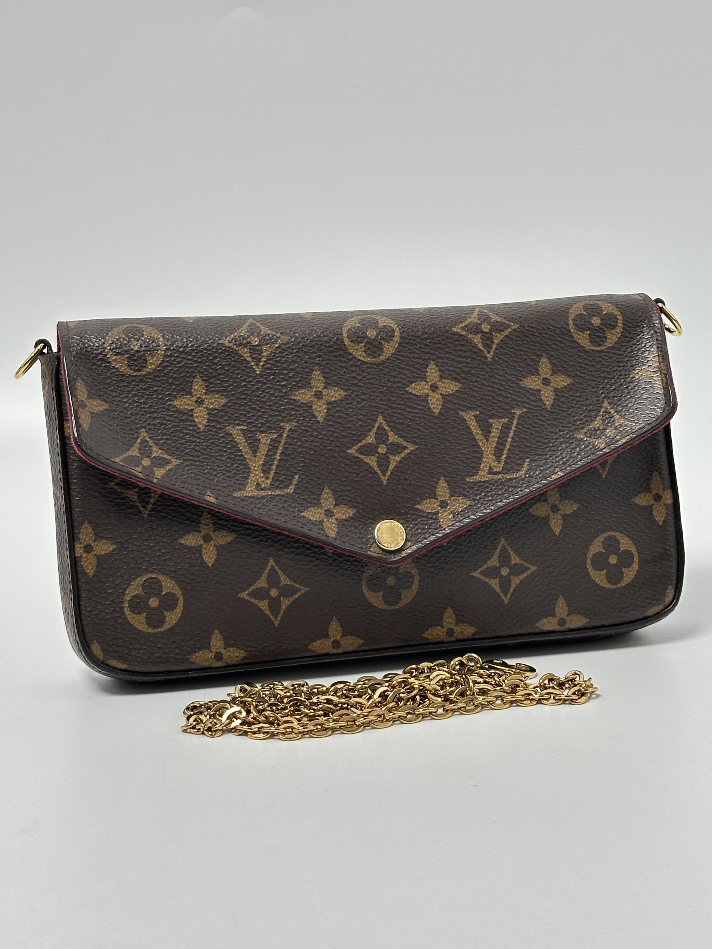 Monogram Félicie Pochette 3in1 Crossbody Clutch Shoulder Bag JD954LV