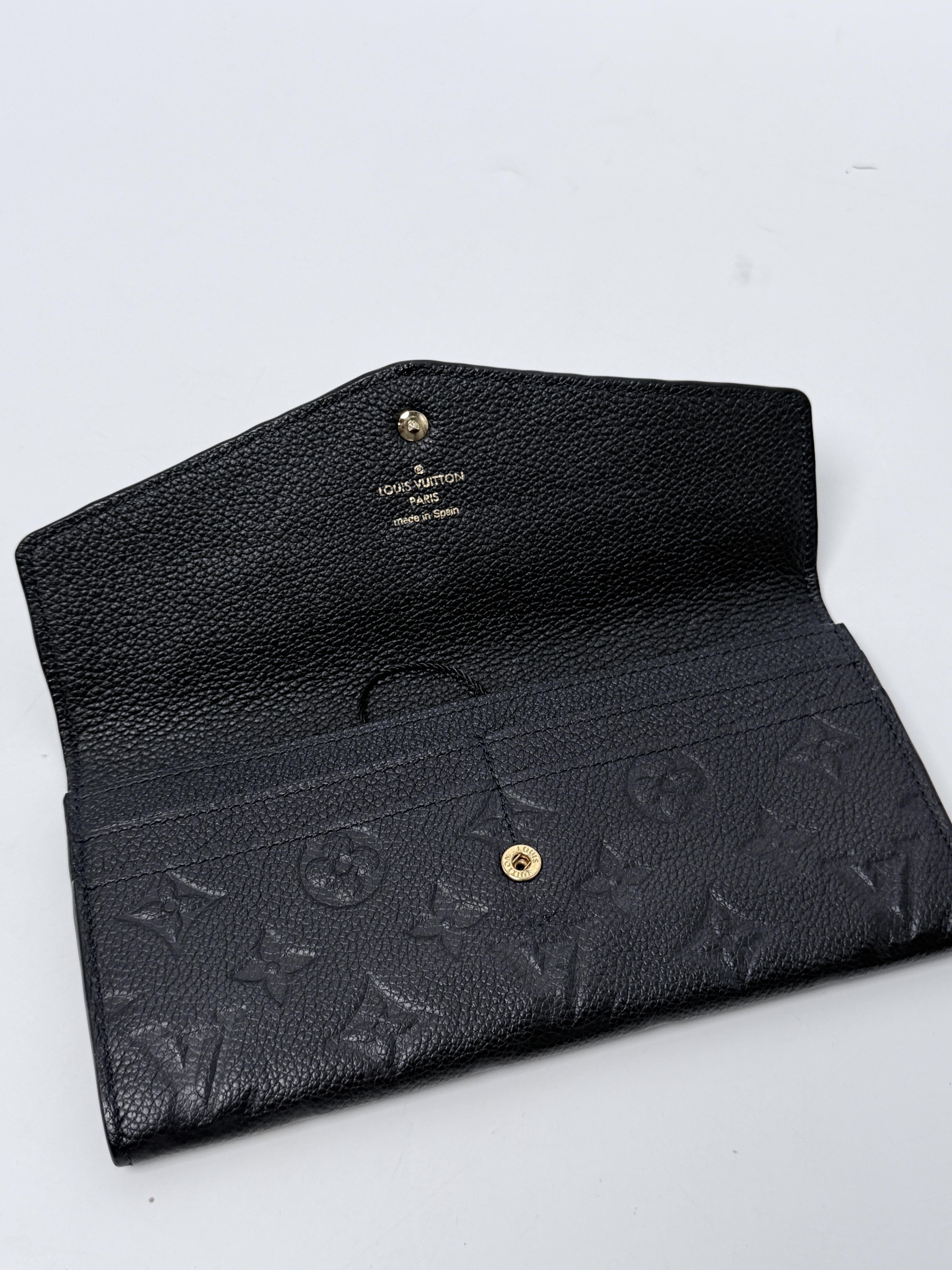 Sarah Wallet Monogram Empreinte Noir Black JD1675LV