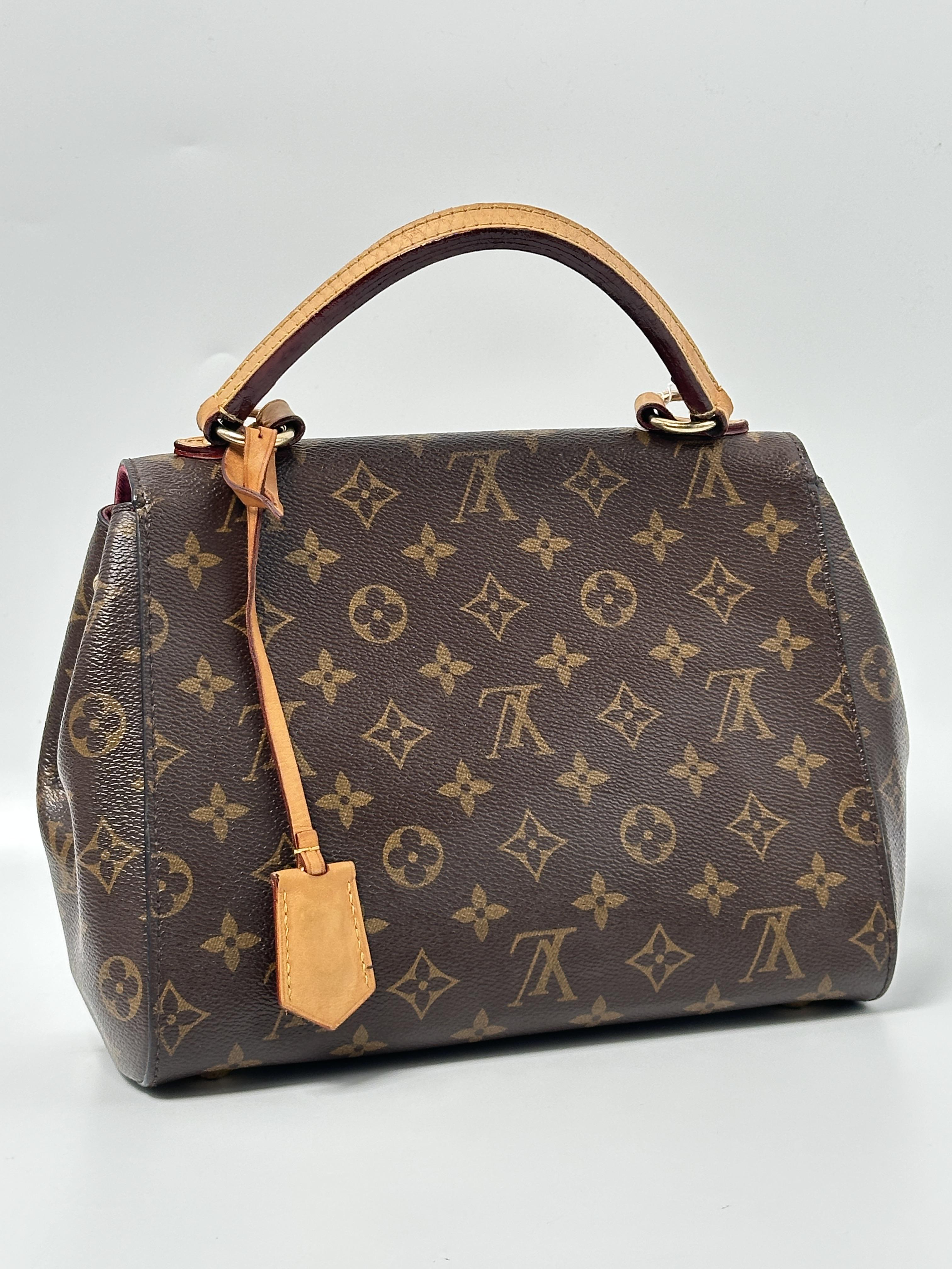Monogram Cluny BB Shoulder Bag Top Handle Handbag JE642LV