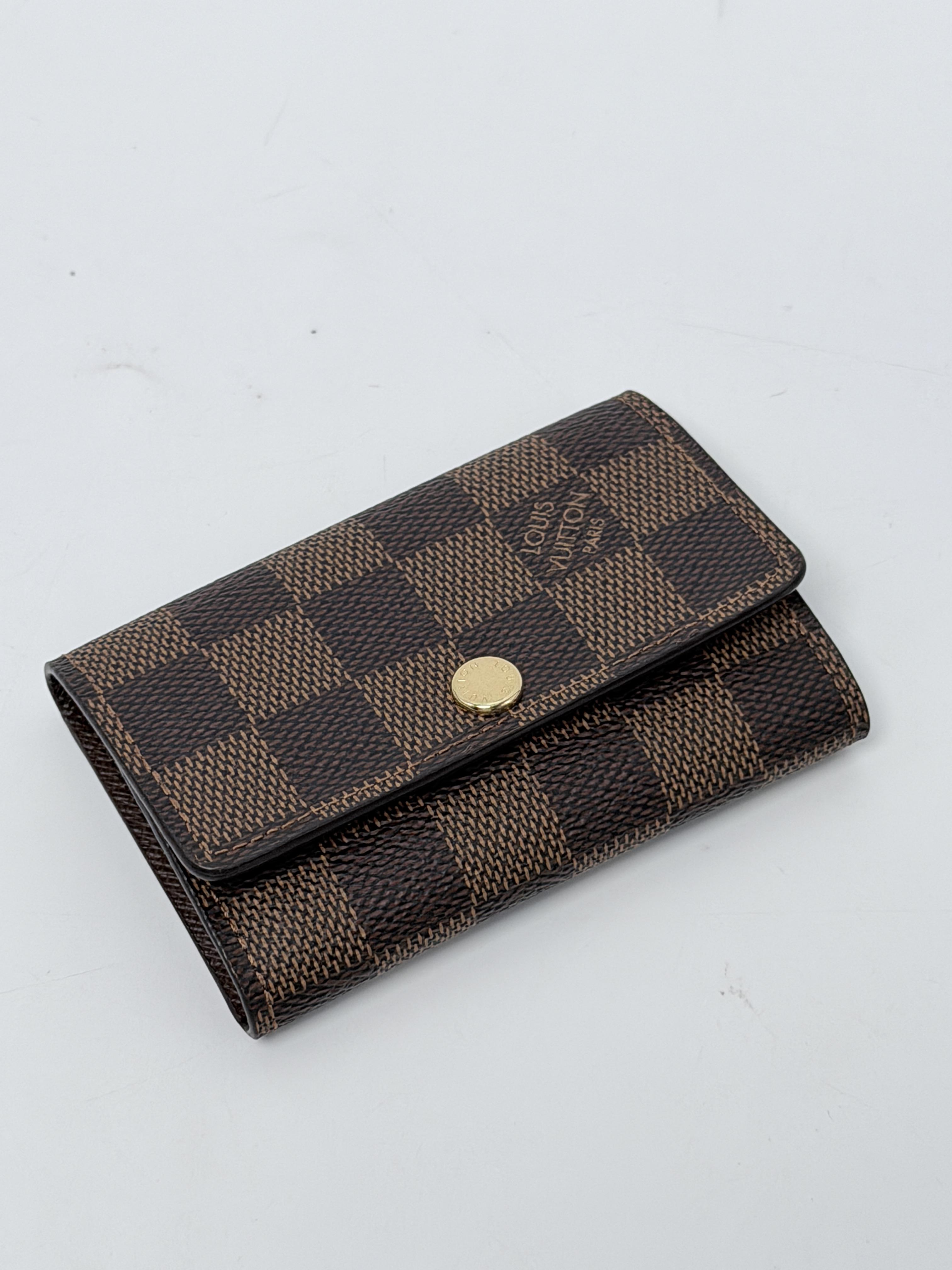 Damier Ebene 6 Key Holder Multicles Case JA1399LV