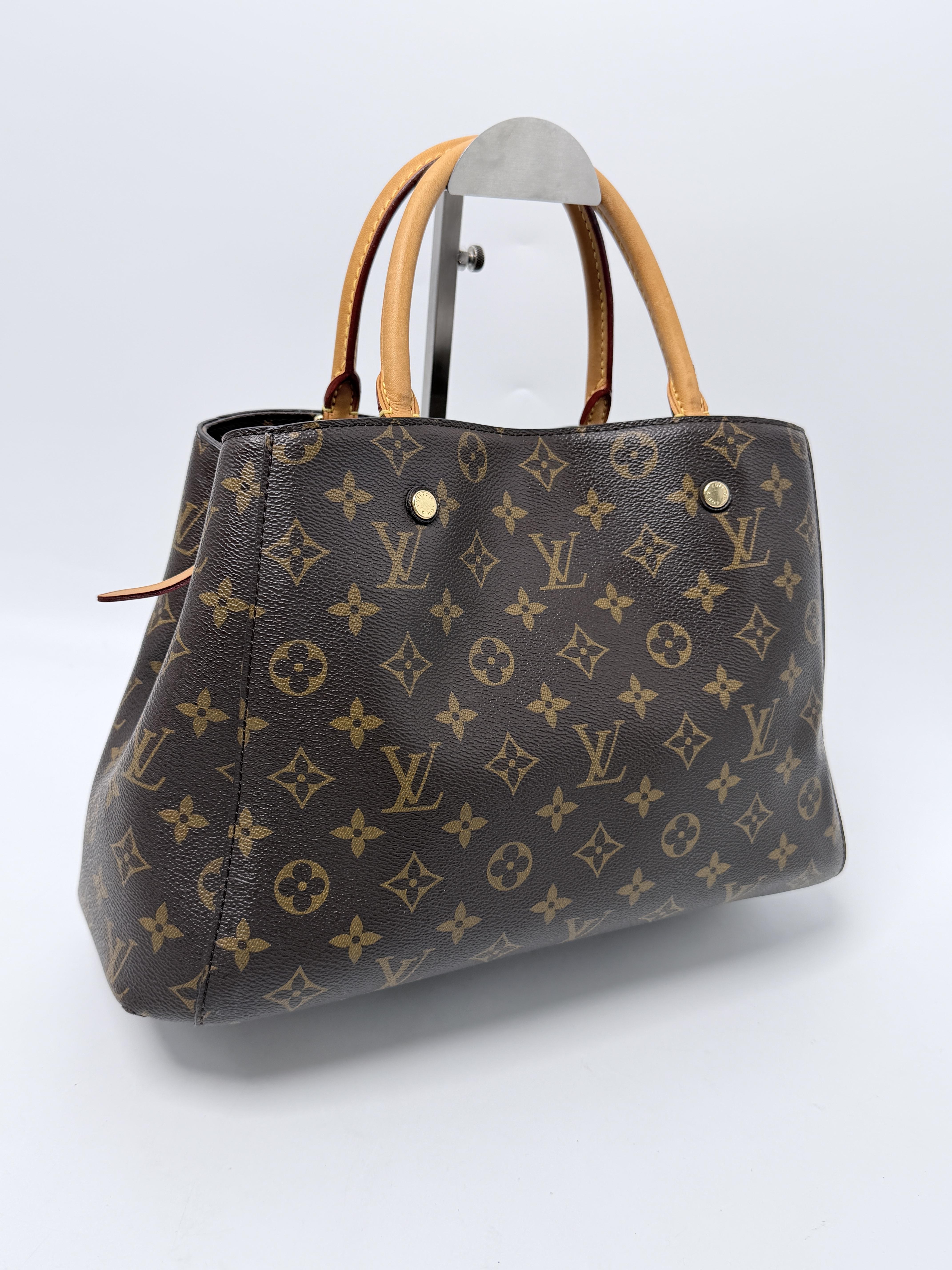 Montaigne MM Monogram Shoulder Bag Handle Handbag JE765LV