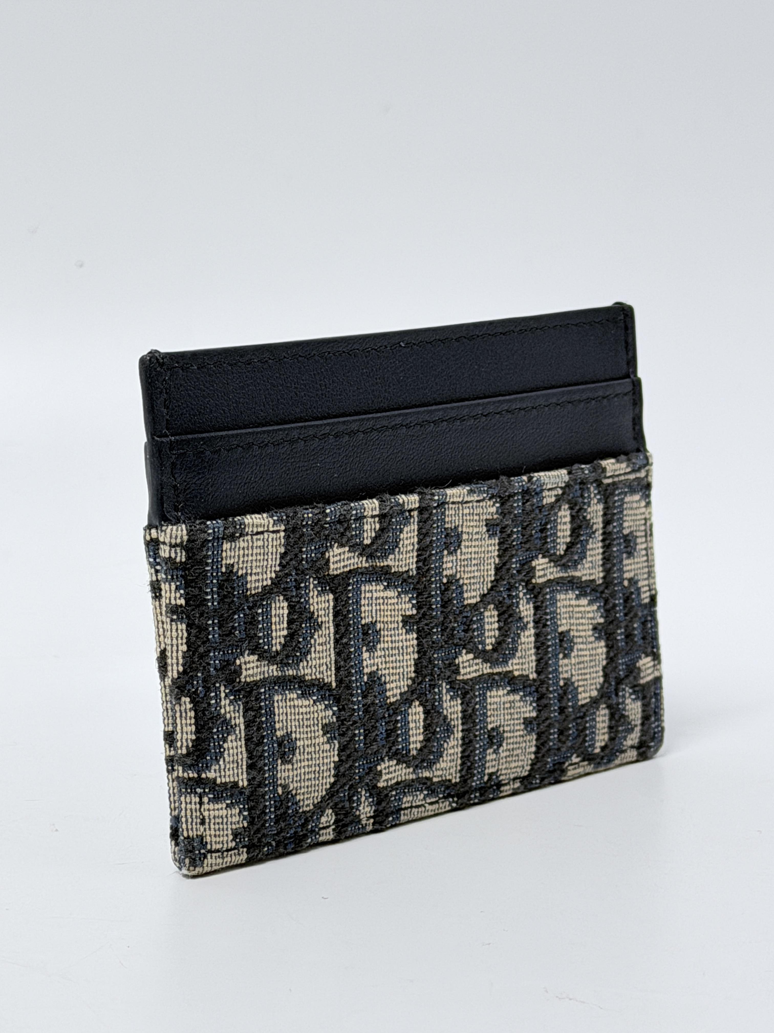 30 Montaigne Freesia Blue Oblique Jacquard Slim Case Wallet JP001DR