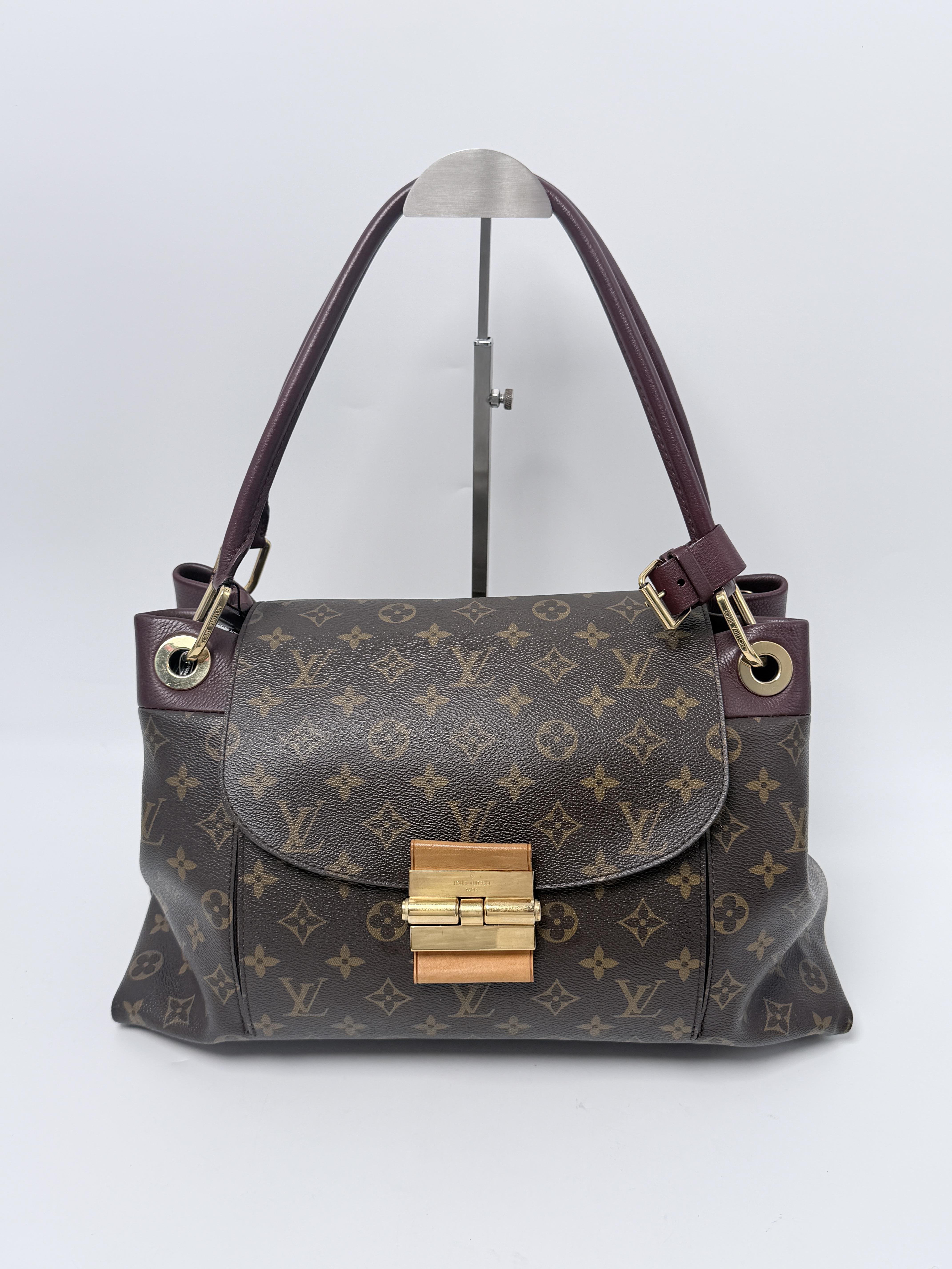 Olympe Monogram Aurore Bordeaux Shoulder Handbag Tote Bag JA1309LV