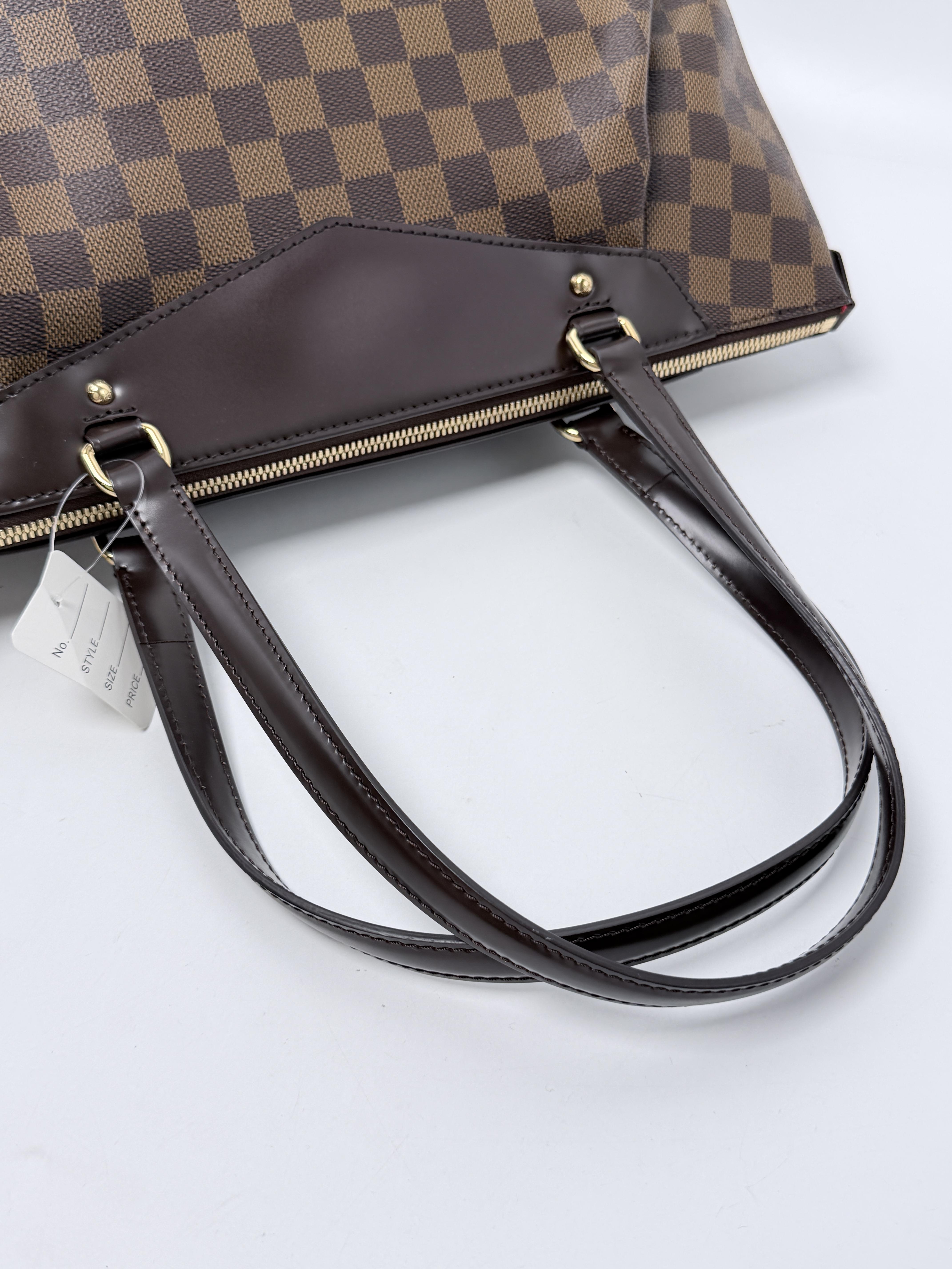 Westminster GM Damier Ebene Tote Bag Shoulder Handbag JP021LV