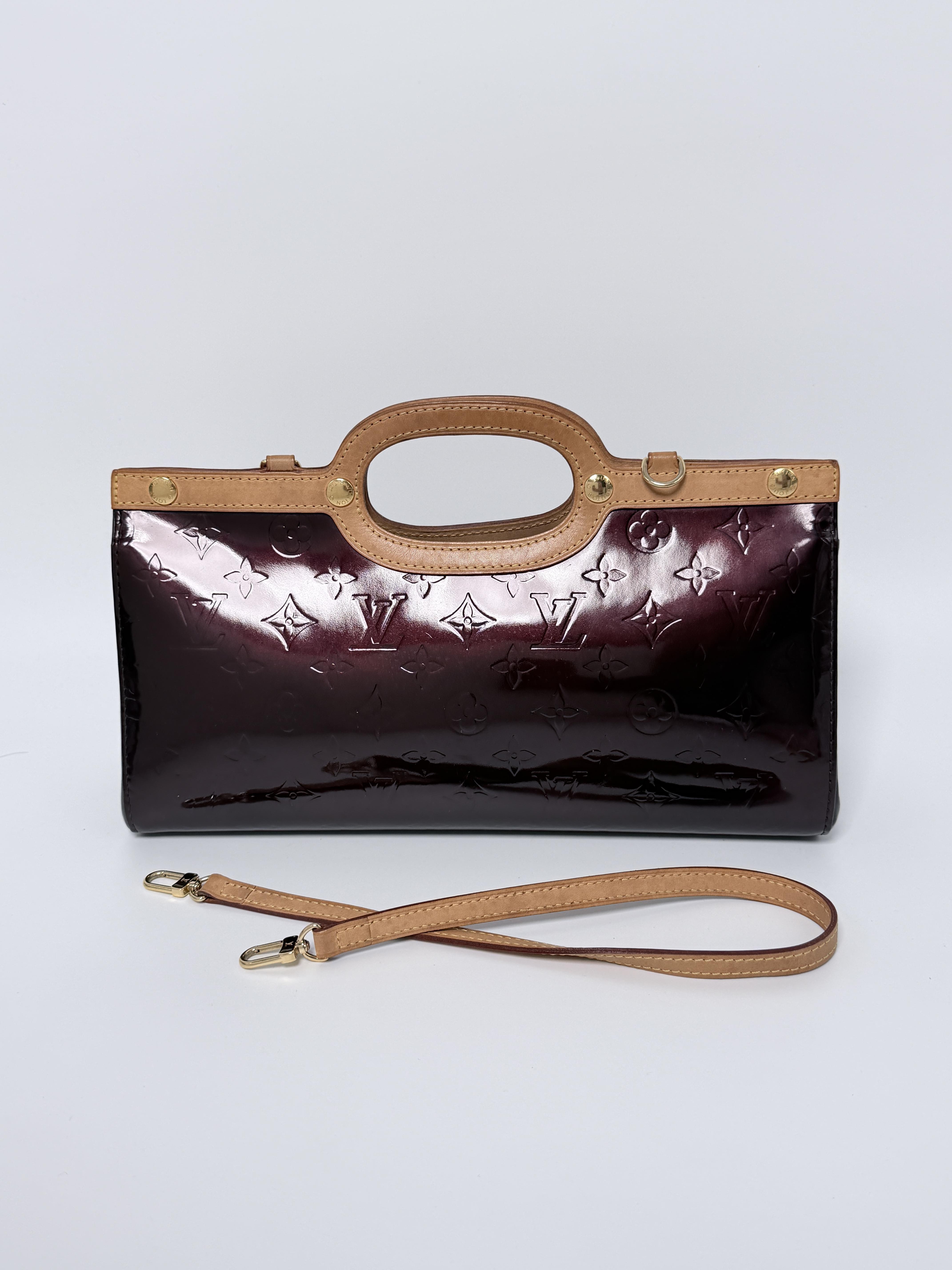Pre-owned Louis Vuitton Leather Shoulder Bags authentic Roxbury Drive Satchel in Monogram Shoulder Bag YMLV171