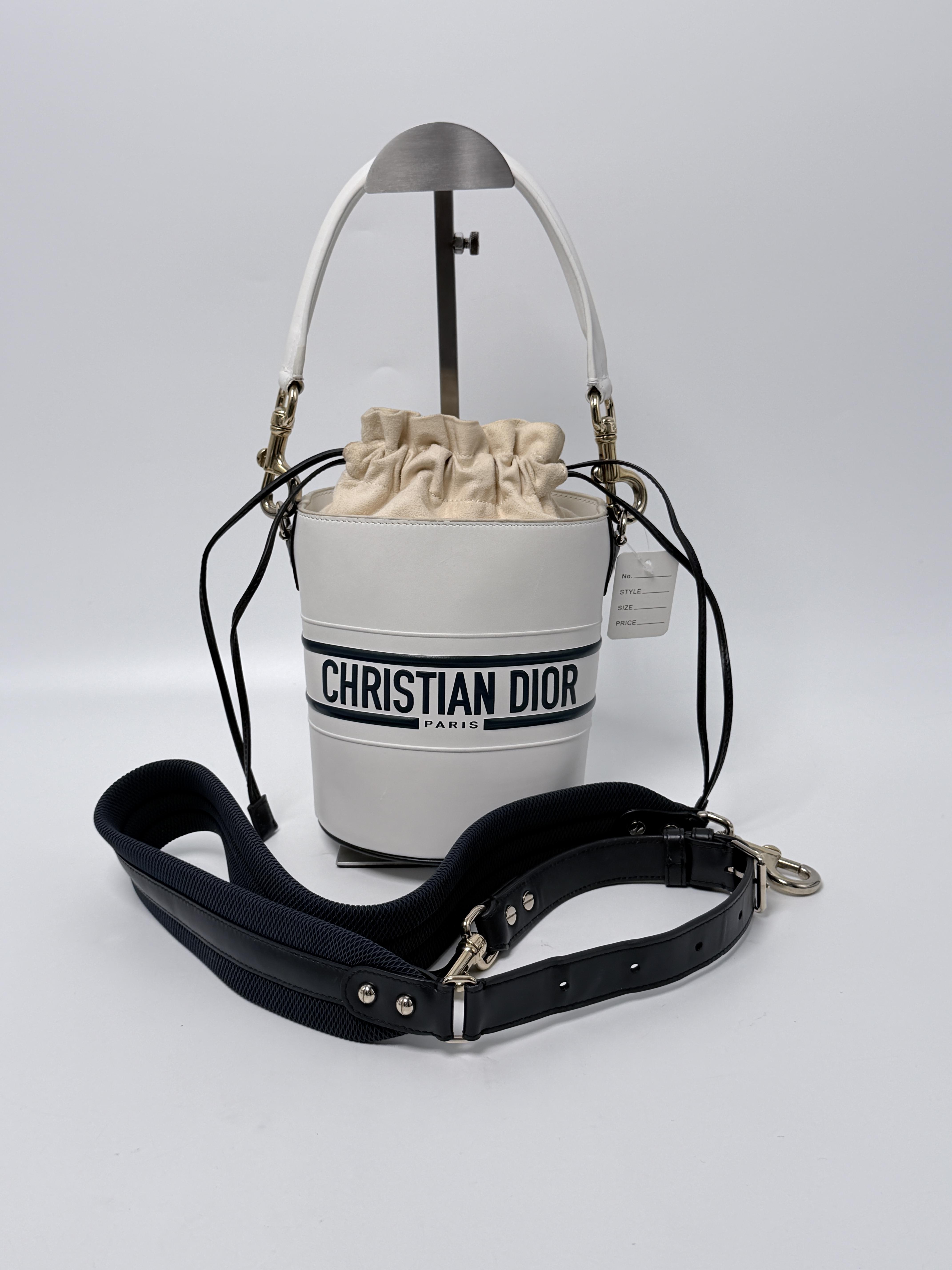 Micro Vibe Crossbody Bucket Bag White Handle Handbag 2way ZS028CD