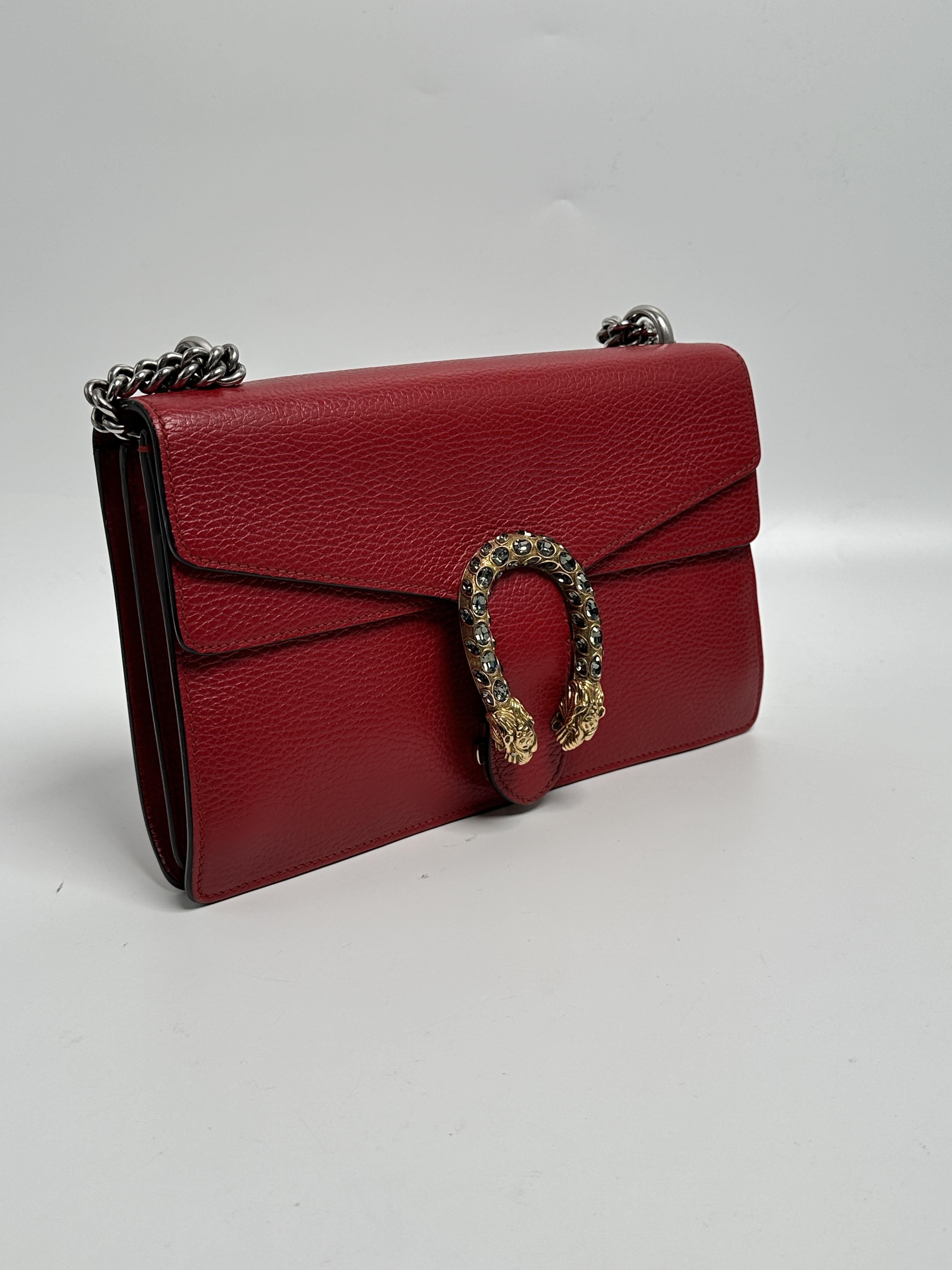 Dionysus Chain Shoulder Bag – Red SH359GG