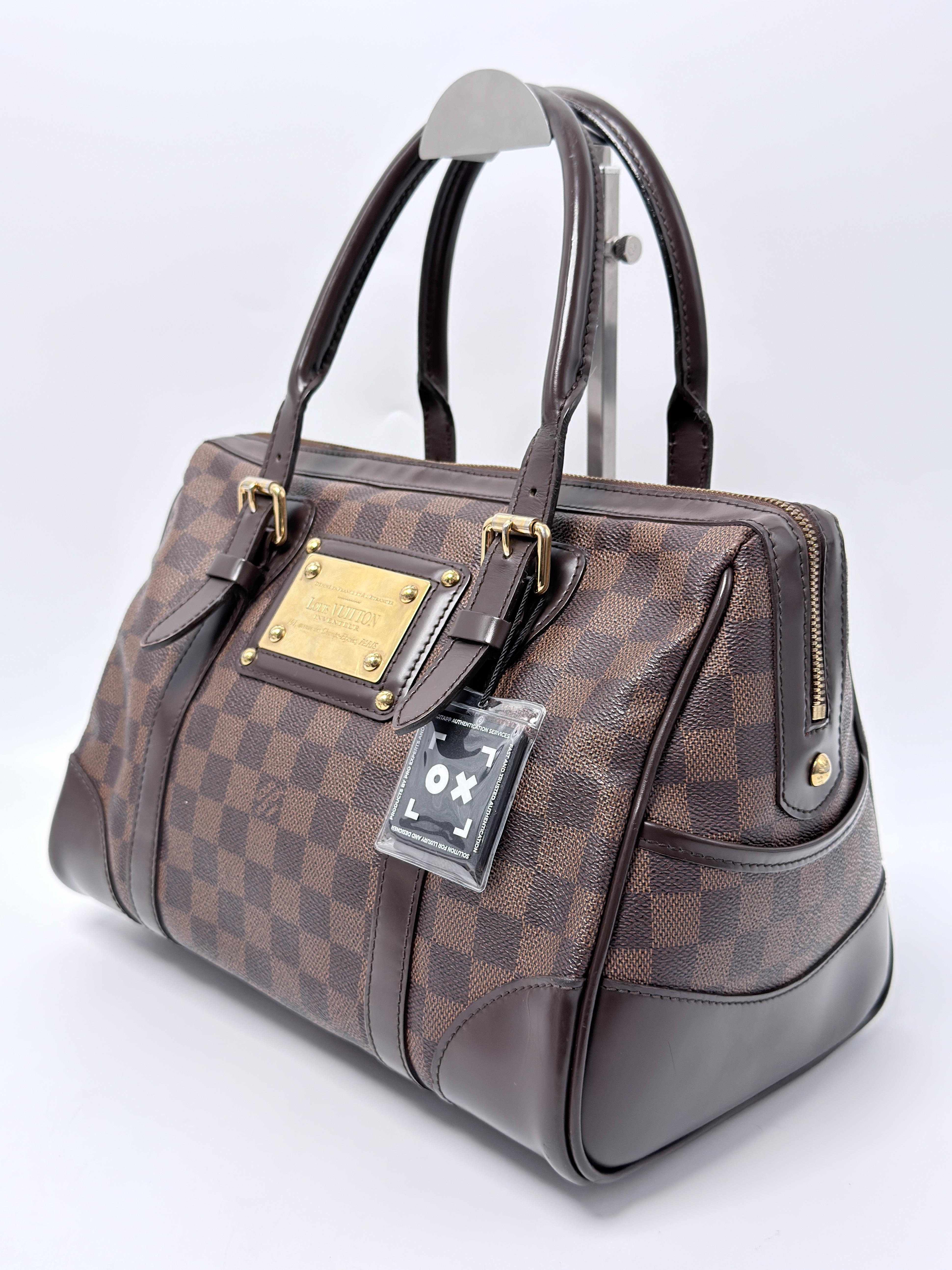 Damier Ebene Berkeley Bowling Shoulder Handbag Tote Bag JE808LV